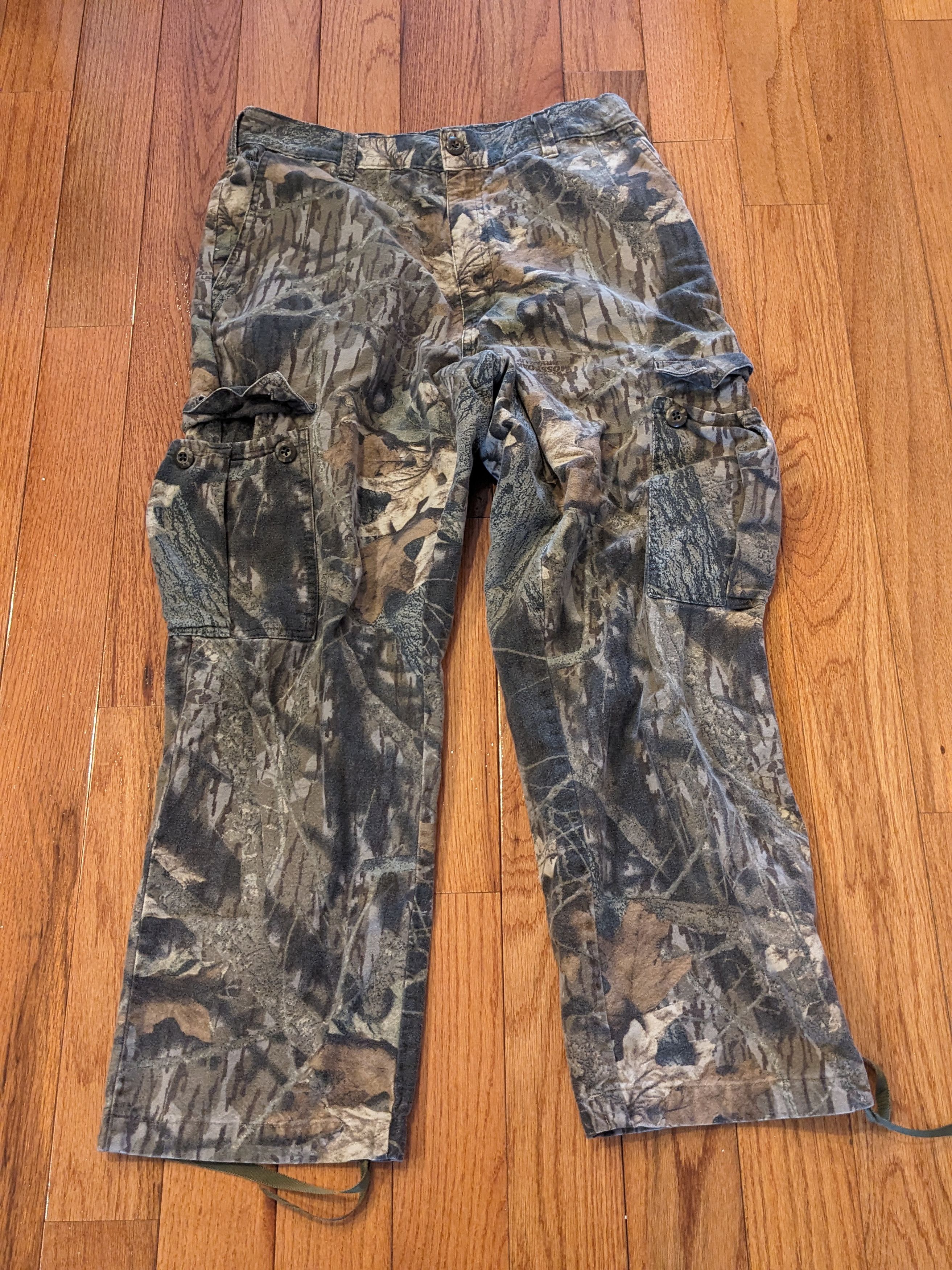Mossy Oaks × Vintage Vintage 90s Camo Mossy Oak Leaves Forest Tree Medium Pants Size US 32 / EU 48 - 1 Thumbnail