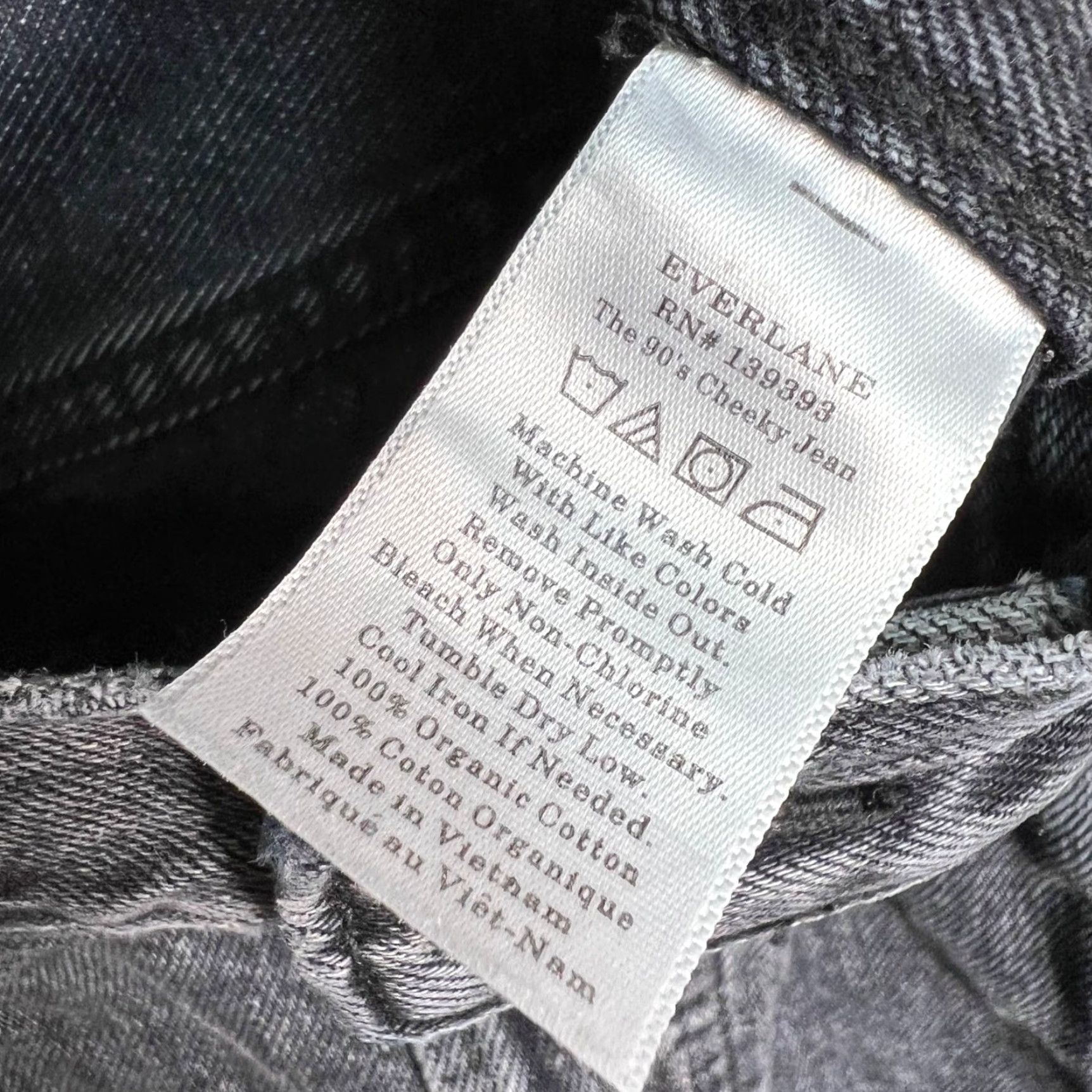 Everlane Everlane Jeans 25 Gray Denim 90s Organic Cotton High Rise Womens Tapered Modern Vintage 90s Mens Womens Boys Girls Size 42" / US 20 - 4 Thumbnail