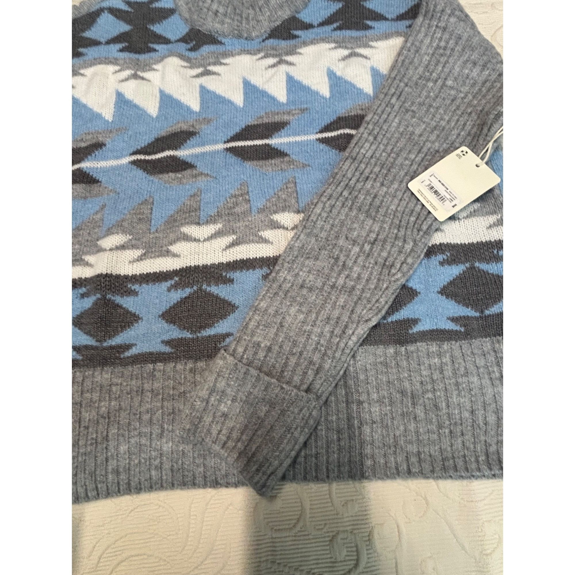 Other a.n.a. Women’s Nordic Pattern Crew Neck, Mixed Stitch sweat Size L / US 10 / IT 46 - 12 Thumbnail