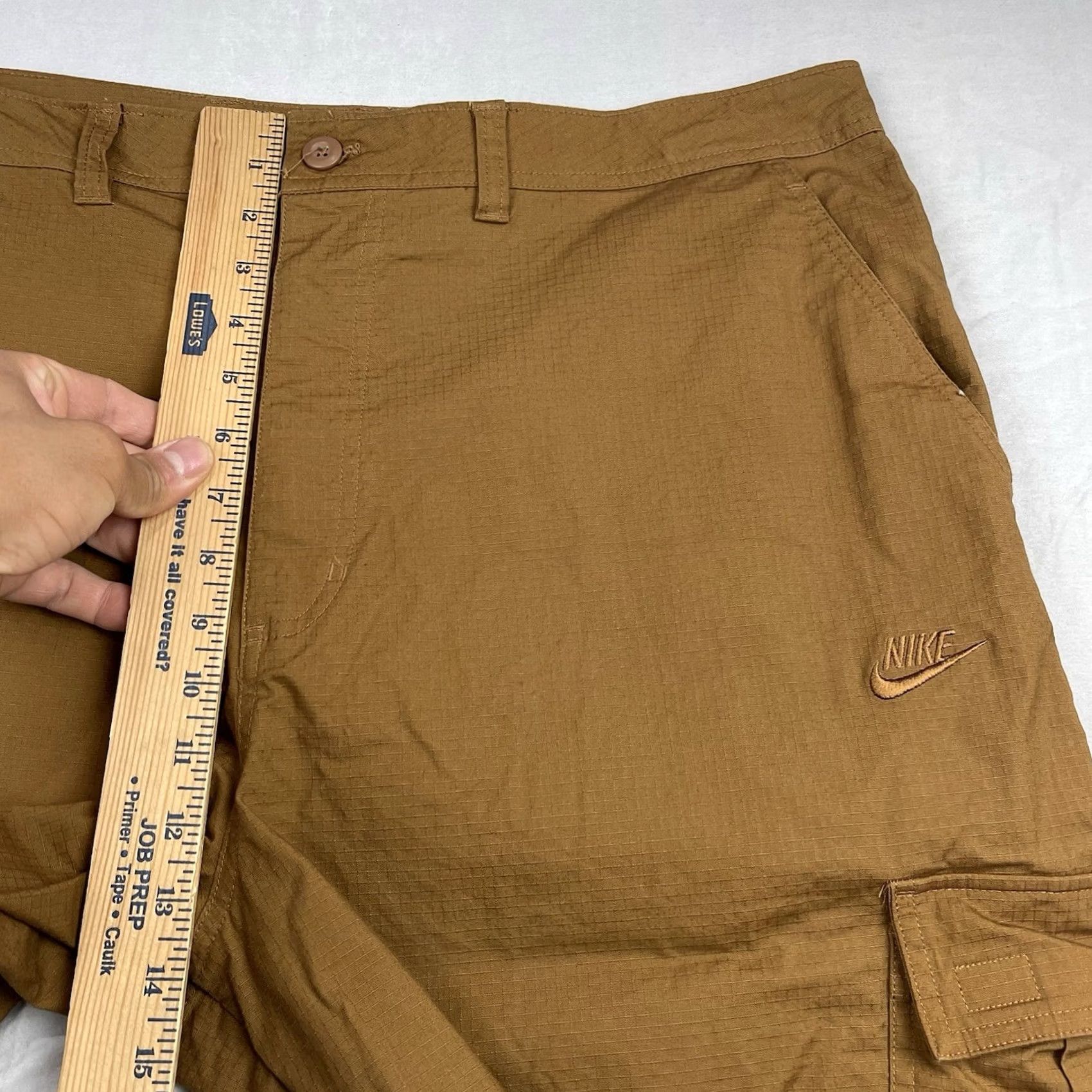 Nike Nike Cargo Pants Mens 40x30 Brown Woven Rip Stop Tactical Outdoor FZ5765-281 Pants Mens 40x30 Brown Nike Cargo Rip Stop Casual Outfitting Size US 40 / EU 56 - 4 Thumbnail