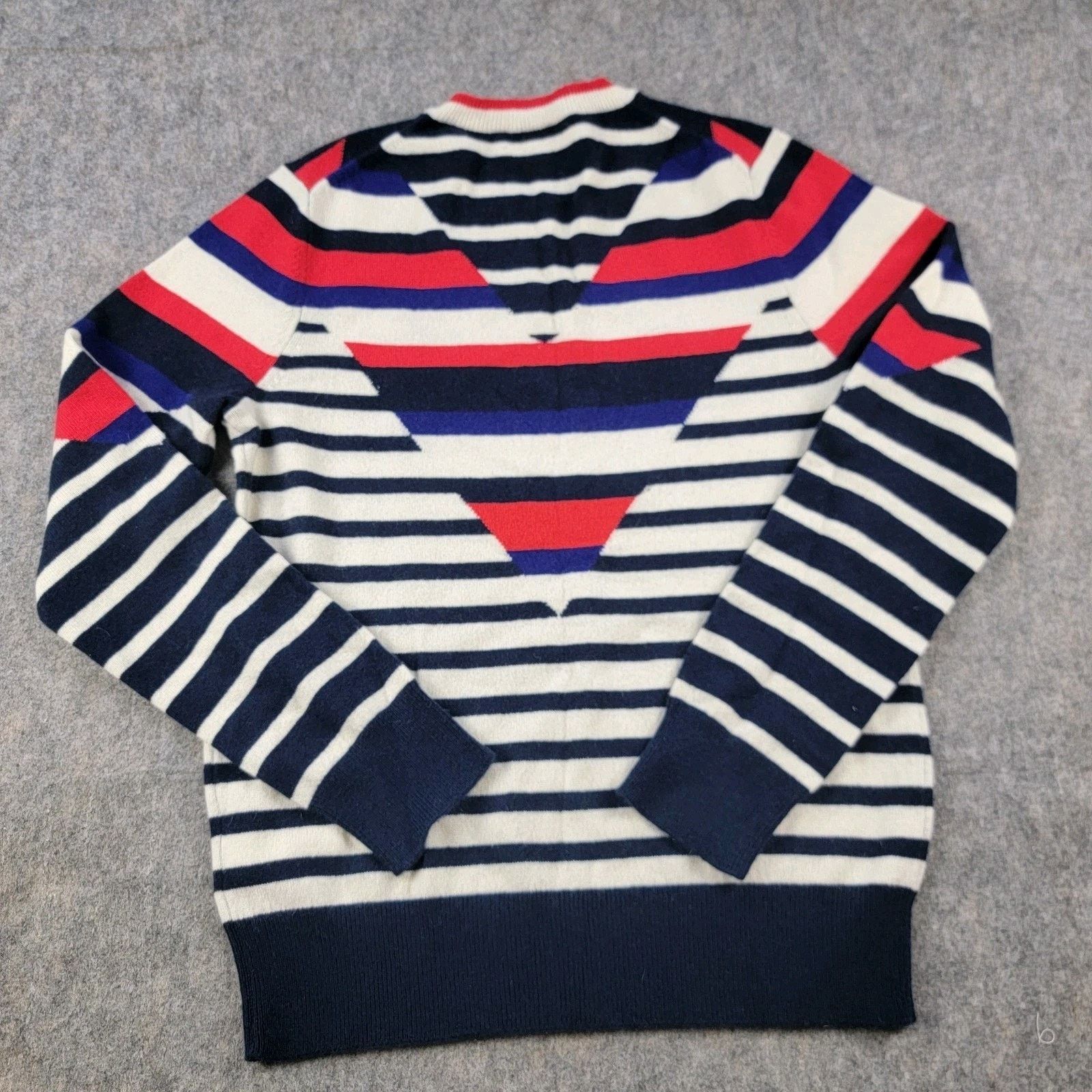 Polo Ralph Lauren Polo Ralph Lauren Optic Stripes 100% Cashmere Sweater Size M / US 6-8 / IT 42-44 - 3 Thumbnail