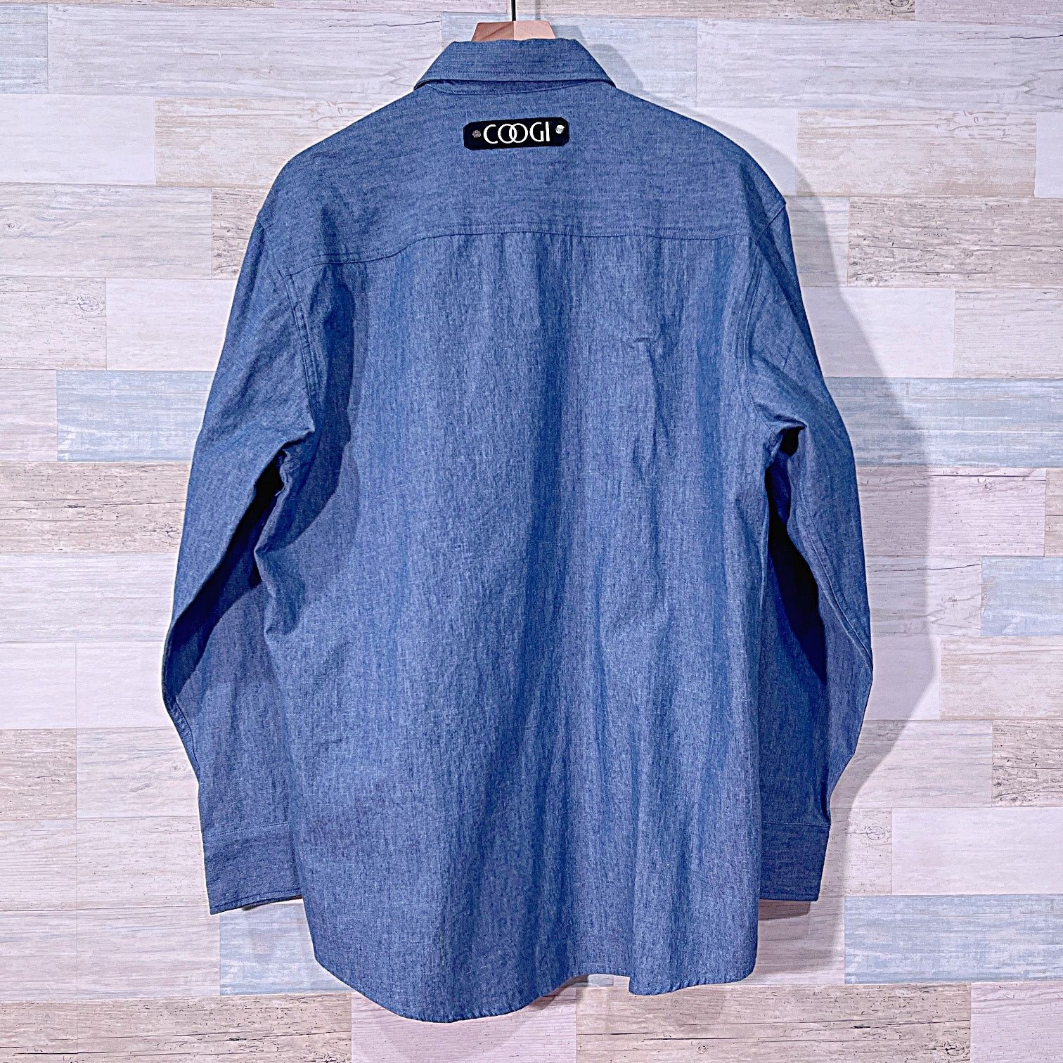 Coogi COOGI Cursive Logo Denim Shirt Blue Mens Large Size US L / EU 52-54 / 3 - 4 Thumbnail