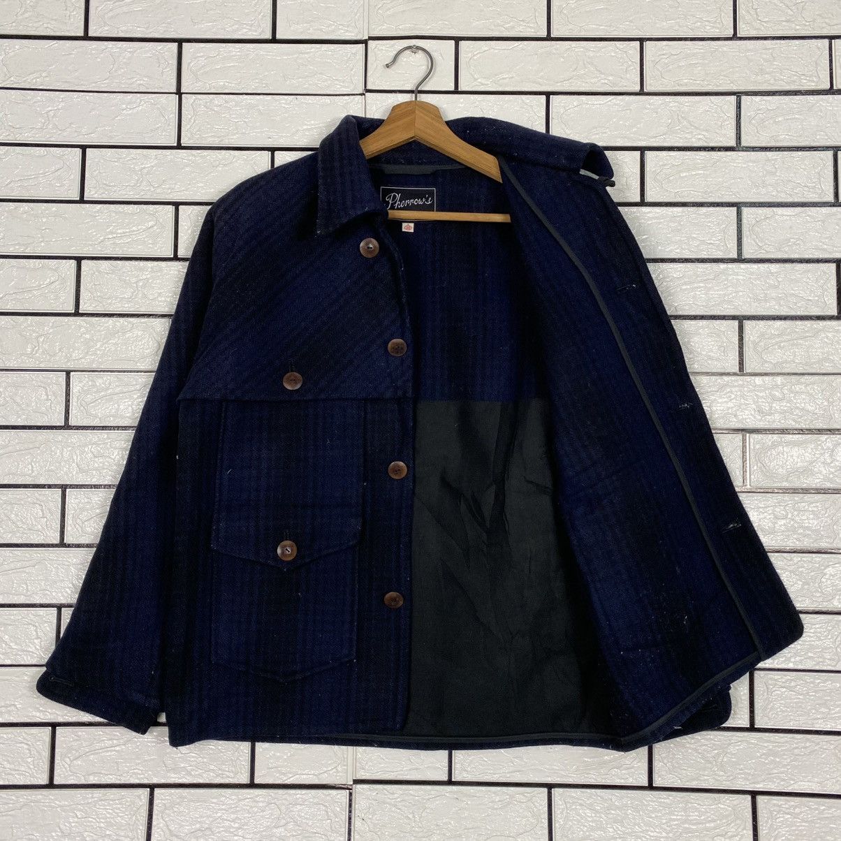 Pherrow's 🔥VINTAGE WOOL MACKINAW JACKET TARTAN DESIGN PHERROW’S Size US S / EU 44-46 / 1 - 12 Thumbnail