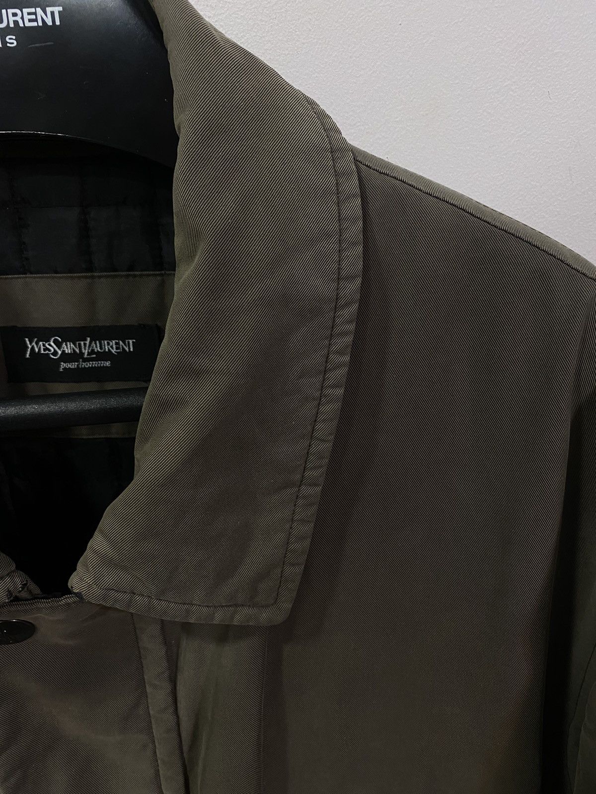 Yves Saint Laurent 90s Warm YSL Jacket Khaki Beige Parka Size US M / EU 48-50 / 2 - 12 Thumbnail