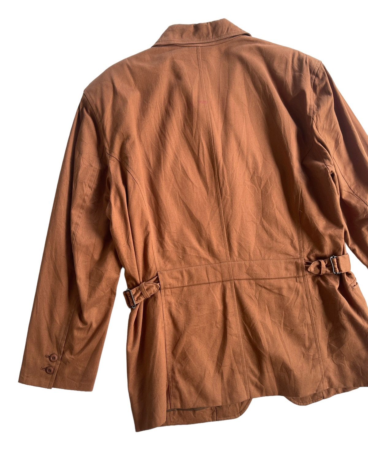 Issey Miyake 80s Issey Miyake Men Buckle Back Jacket Coat Size US M / EU 48-50 / 2 - 4 Thumbnail