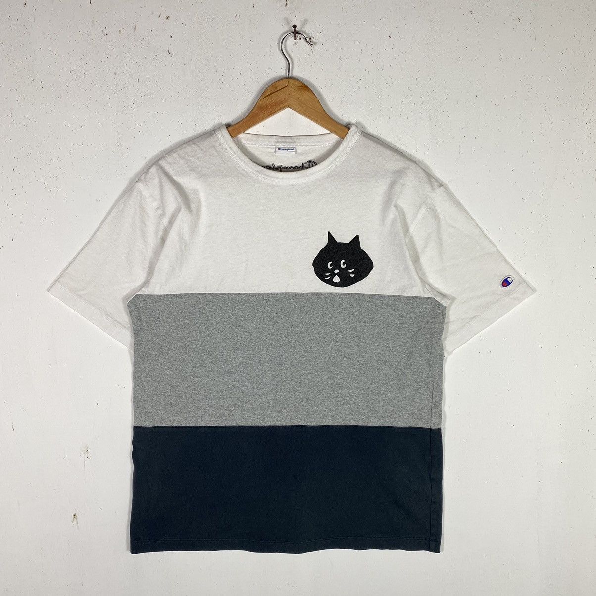 Champion × Issey Miyake × Ne-Net CHAMPION NE-NET Nya Basic Logo Multicolor Tee Size US L / EU 52-54 / 3 - 2 Thumbnail