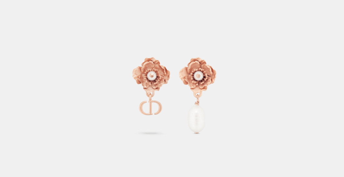Dior o1w1db10424 Size: OS D-Millefiori Earrings in White/Pink Size ONE SIZE - 3 Thumbnail