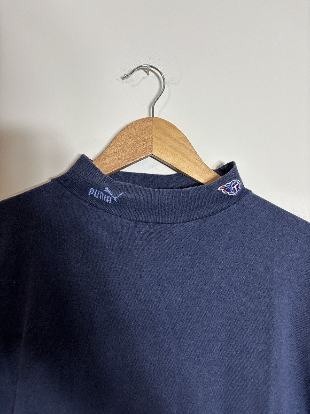 Puma Vintage Puma NFL Tennessee Titans Long Sleeve Mock Neck 2XL Size US XXL / EU 58 / 5 - 2 Thumbnail
