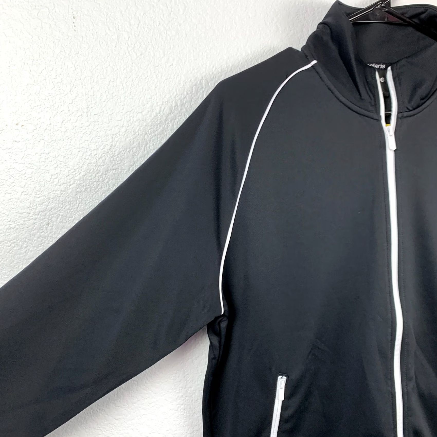 Vintage Solaris Active Black White Track Suit Set Shirt Pants Striped Medium NWT Mens Tracksuit Jacket/Pants 2 Piece Athletic Polyester Size US M / EU 48-50 / 2 - 2 Thumbnail