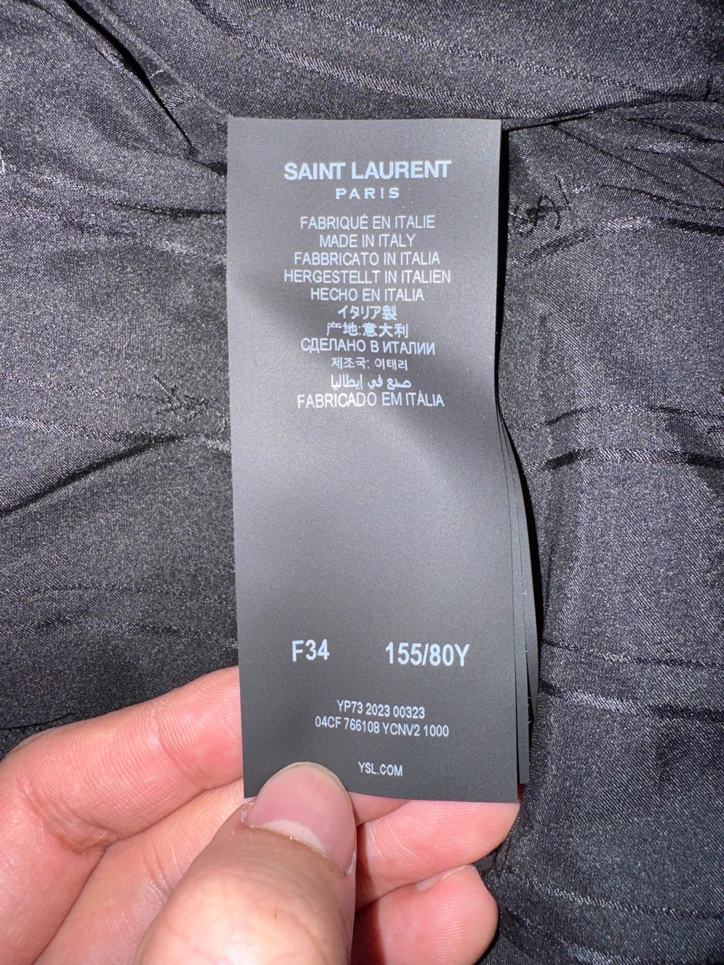Saint Laurent Paris SLP 23 Runway Lambskin Detach Sleeves to Vest F34 New Size XS / US 0-2 / IT 36-38 - 9 Thumbnail