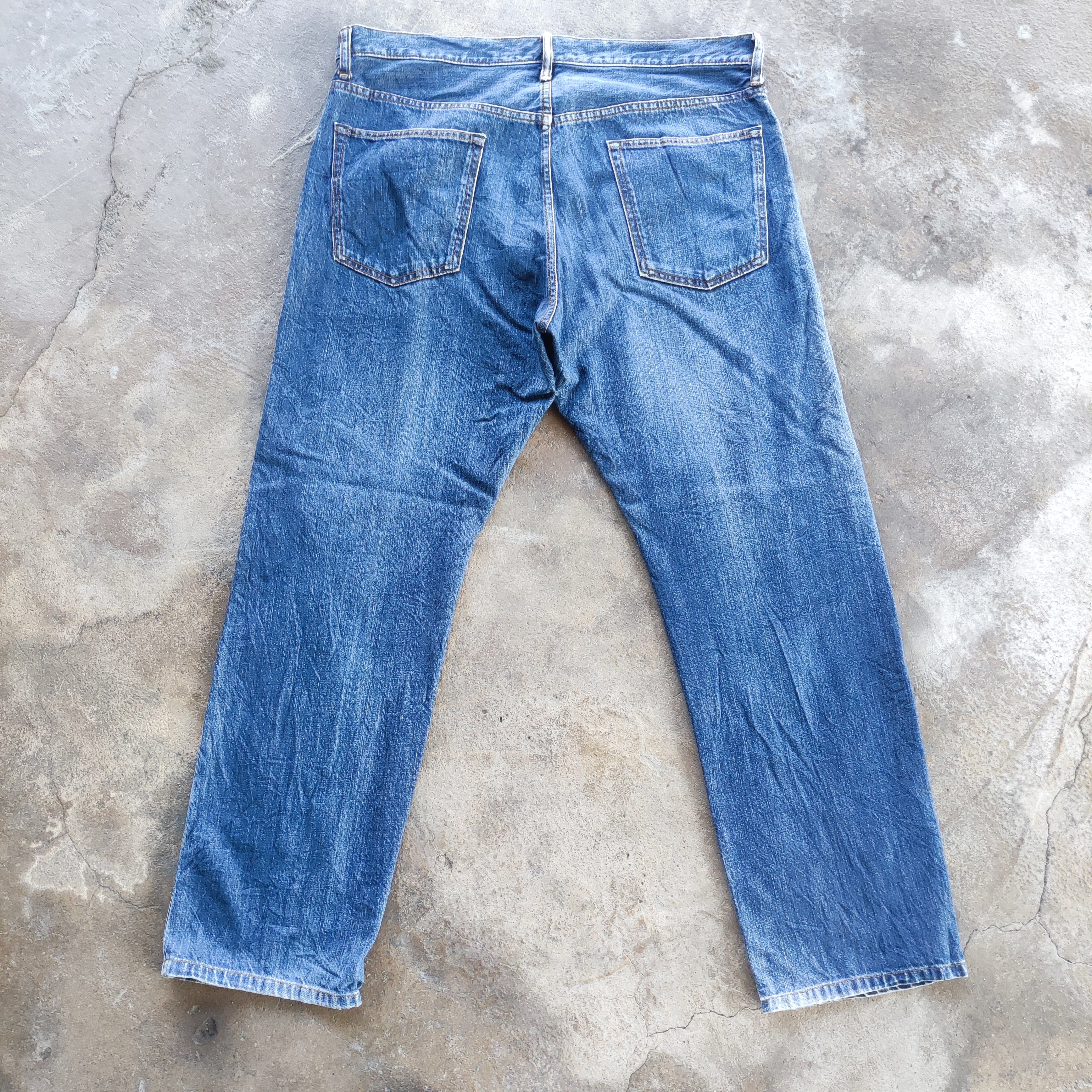 Japanese Brand Vintage GU Brand Buggy Jeans Ripped Faded Pants Size US 38 / EU 54 - 9 Thumbnail