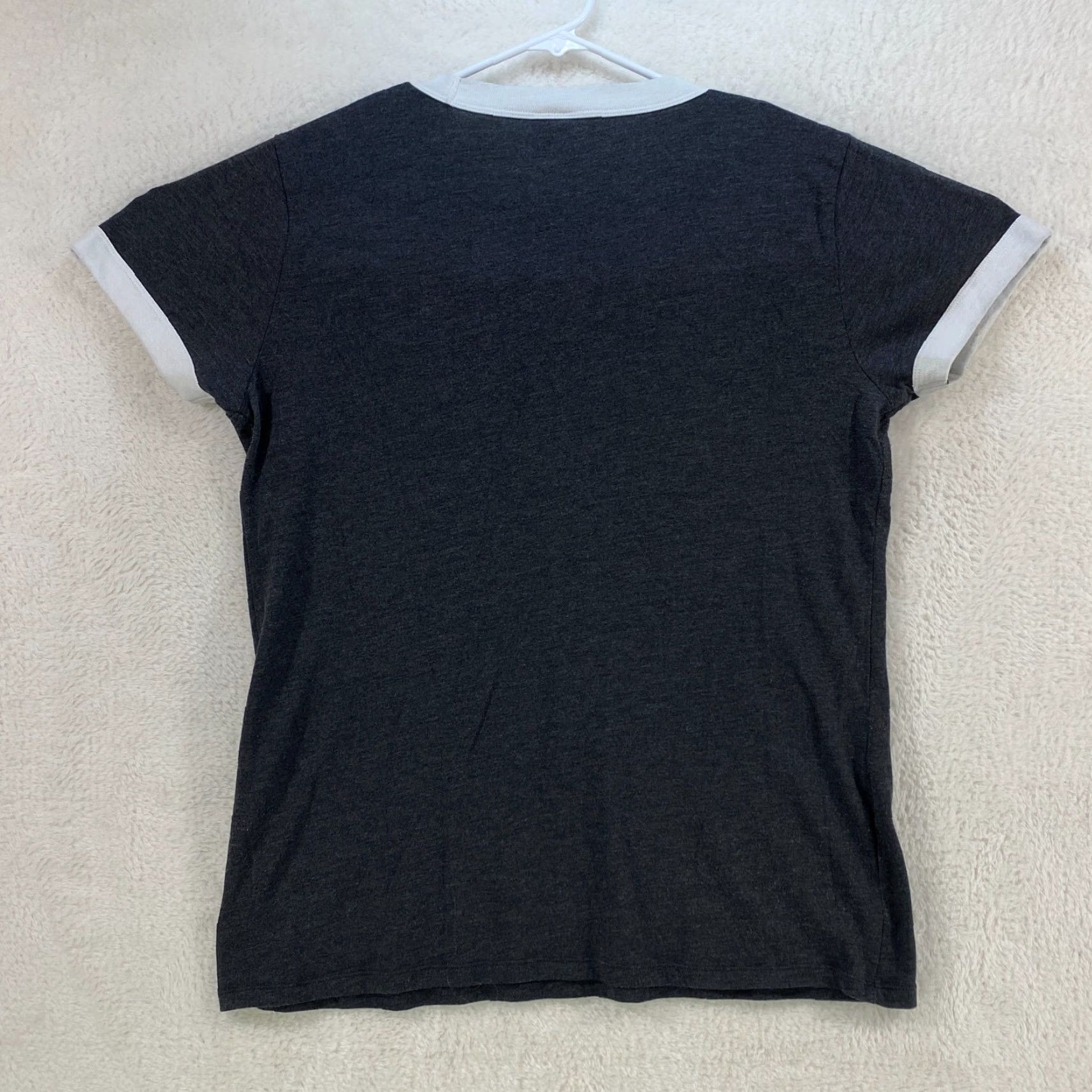 Victoria's Secret Victoria's Secret Pink Shirt Womens Large T-Shirt Black Sequin Logo Top Short Sleeve Size L / US 10 / IT 46 - 2 Thumbnail