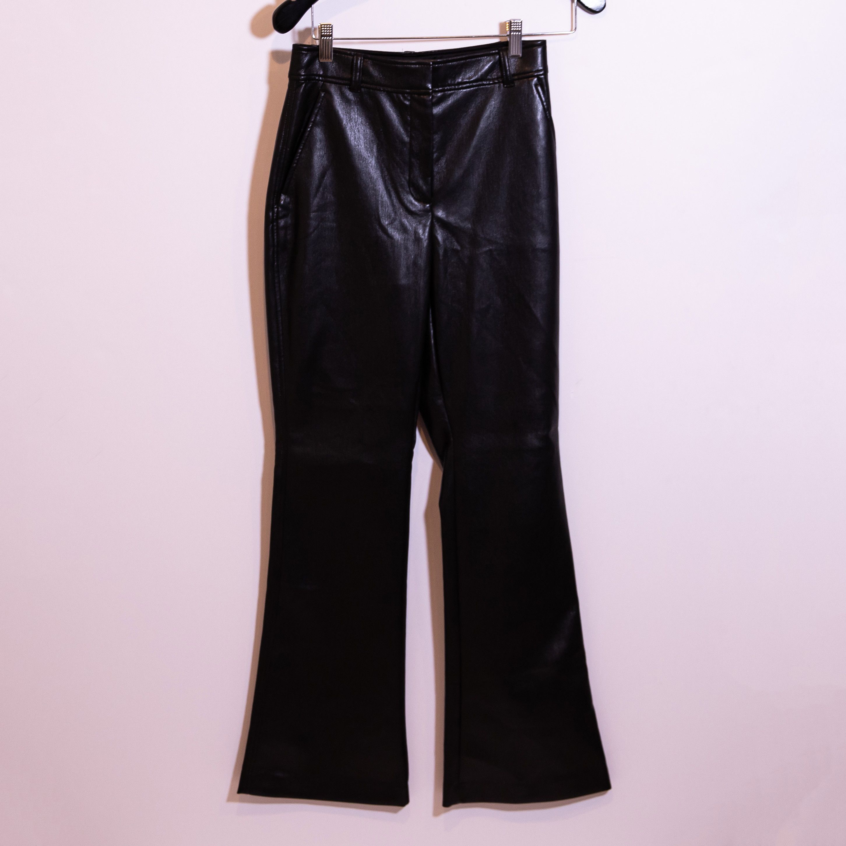 Babaton Aritiza Command Cropped Mid Rise Faux Vegan Leather