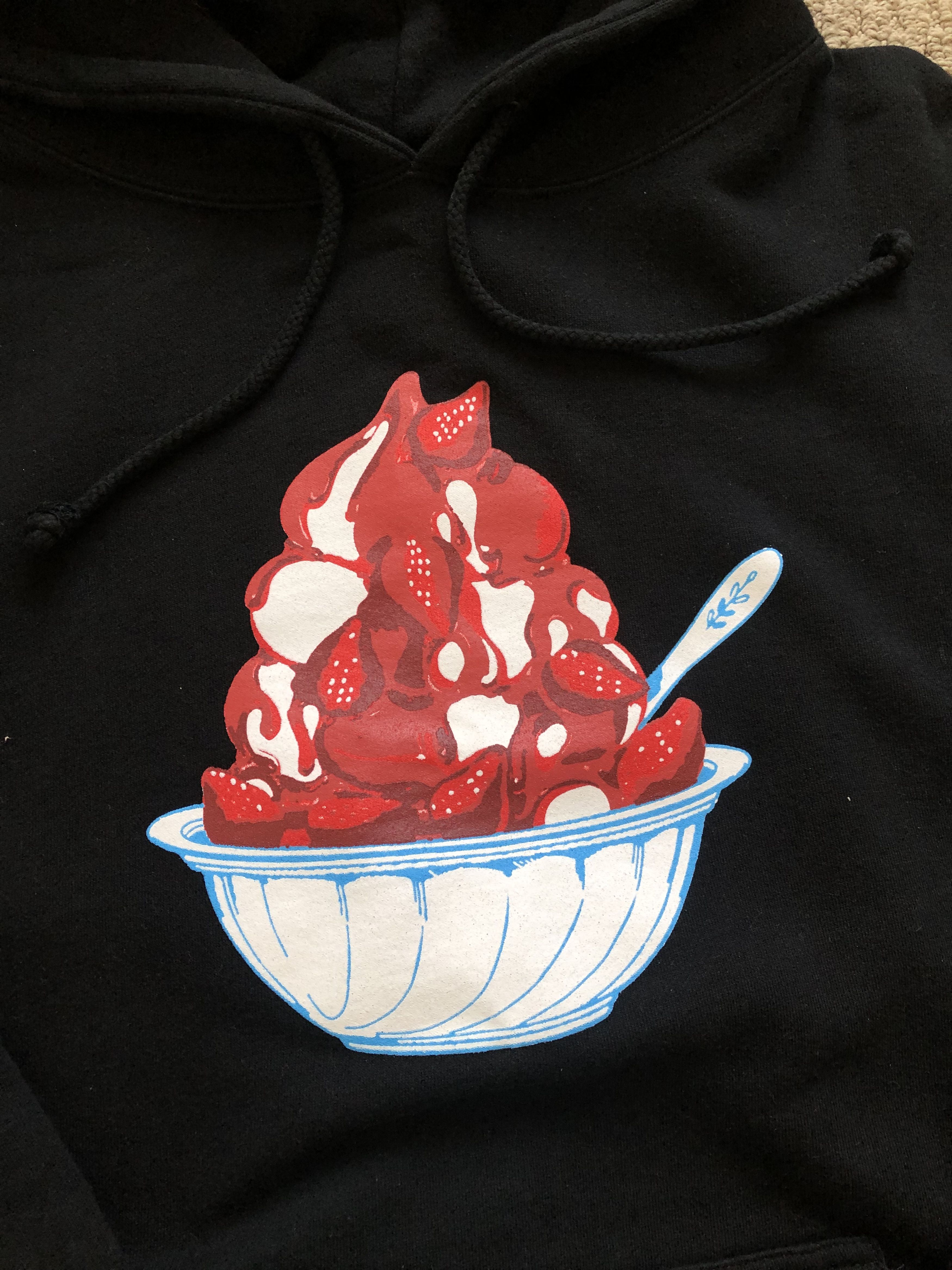 Call Me 917 *USED* 917 Nine One Seven Ice Cream Logo Hoodie Black Large Size US L / EU 52-54 / 3 - 3 Thumbnail