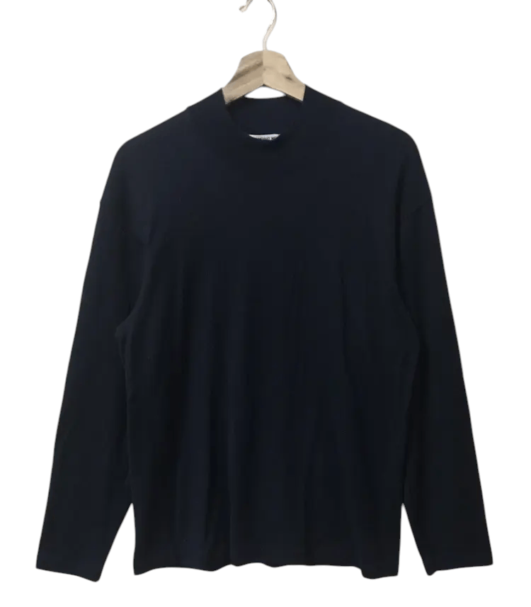 Issey Miyake Vintage 90's Issey Miyake Men Steve Jobs Mock Wool Tshirts Size US M / EU 48-50 / 2 - 1 Thumbnail