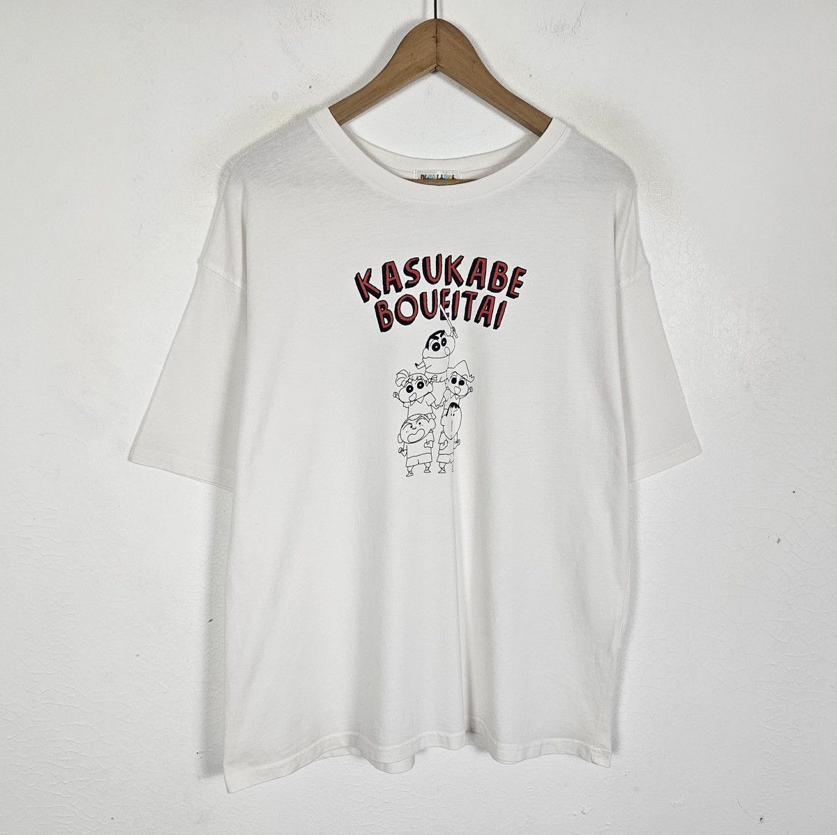Anime Vintage Crayon Shin Chan Kasukabe Bouetai tv show shirt Size US M / EU 48-50 / 2 - 2 Thumbnail