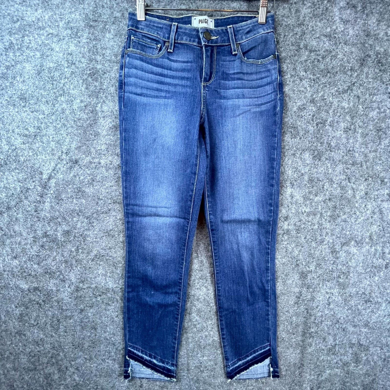 Paige Paige Jeans Womens 25 Blue Verdugo Crop Denim Stretch Size 25" / US 0 / IT 36 - 1 Thumbnail
