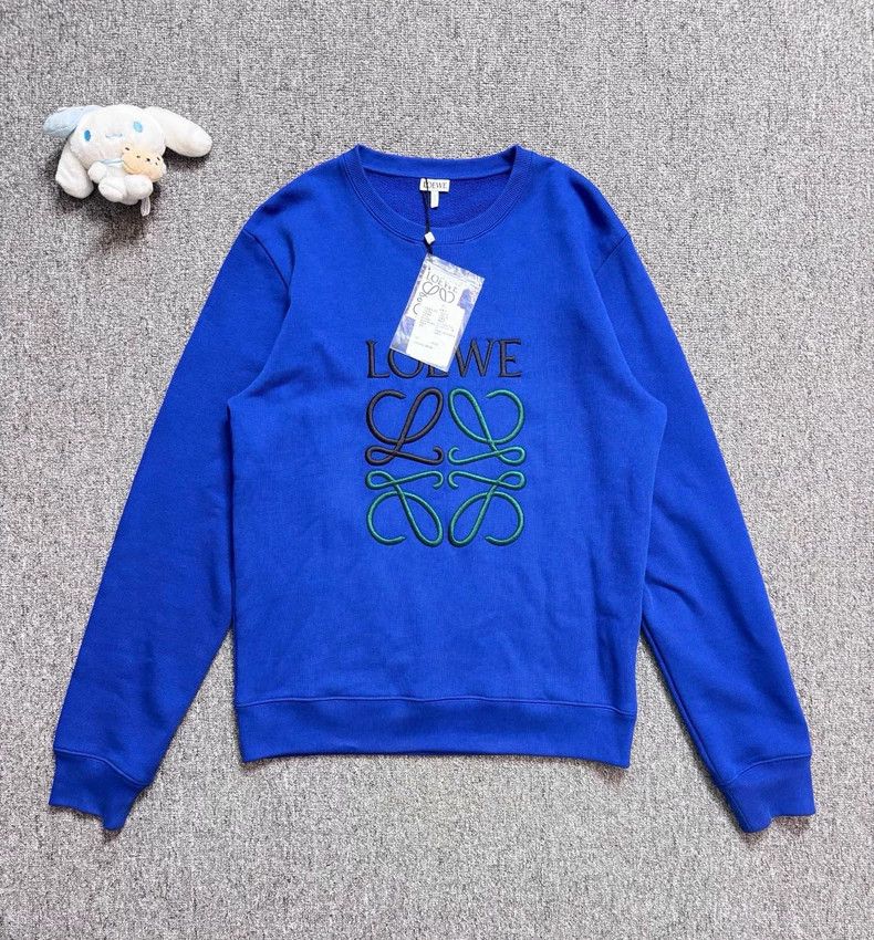 Loewe LOEWE Blue embroidered logo hoodie Size S / US 4 / IT 40 - 1 Thumbnail