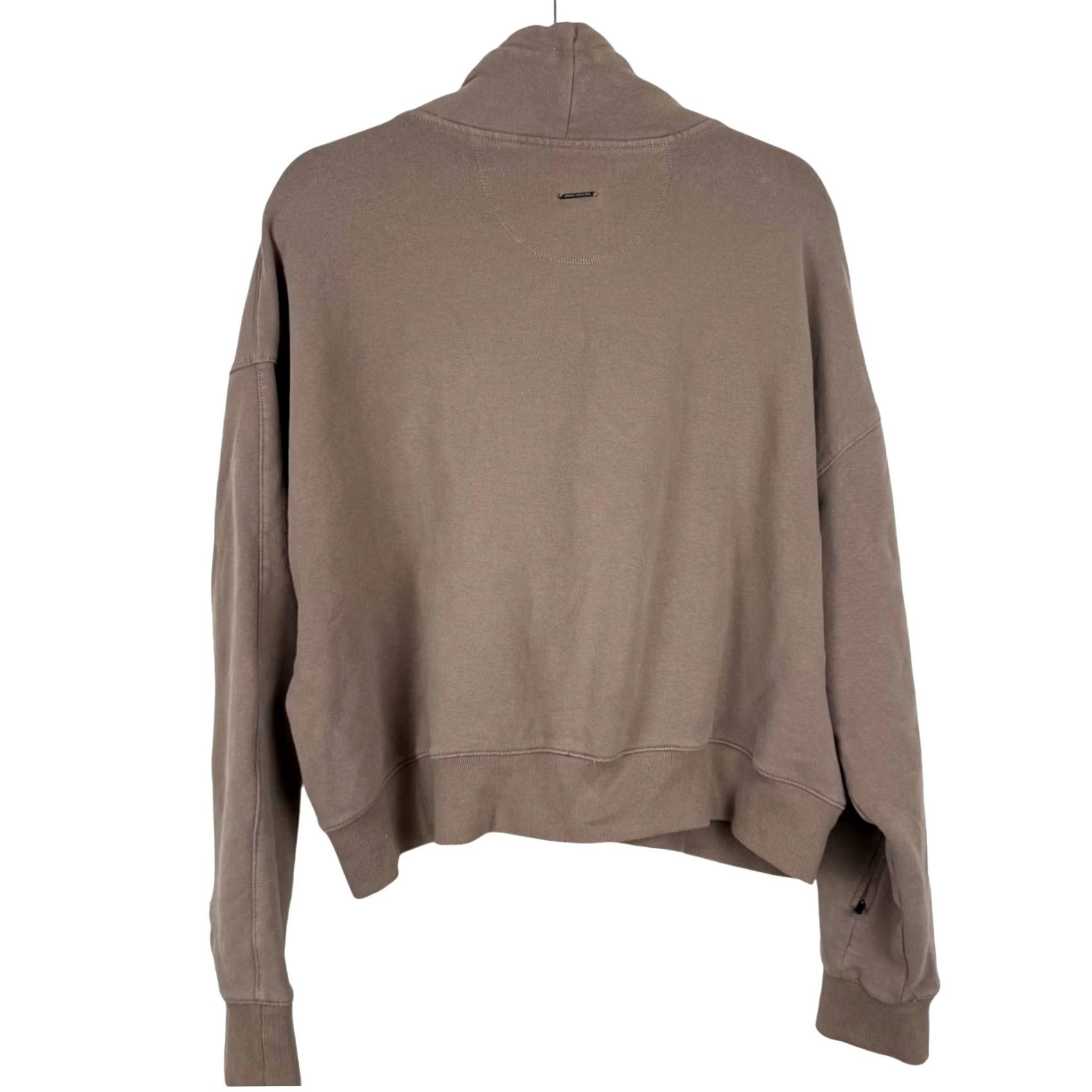 Athleta Athleta x Alicia Keys Tan Retroplush Revive Drawstring Pullover Hoodie Sweatshirt - L Women's Pullover Hoodie Tan Retroplush Brown L Women Size L / US 10 / IT 46 - 4 Thumbnail