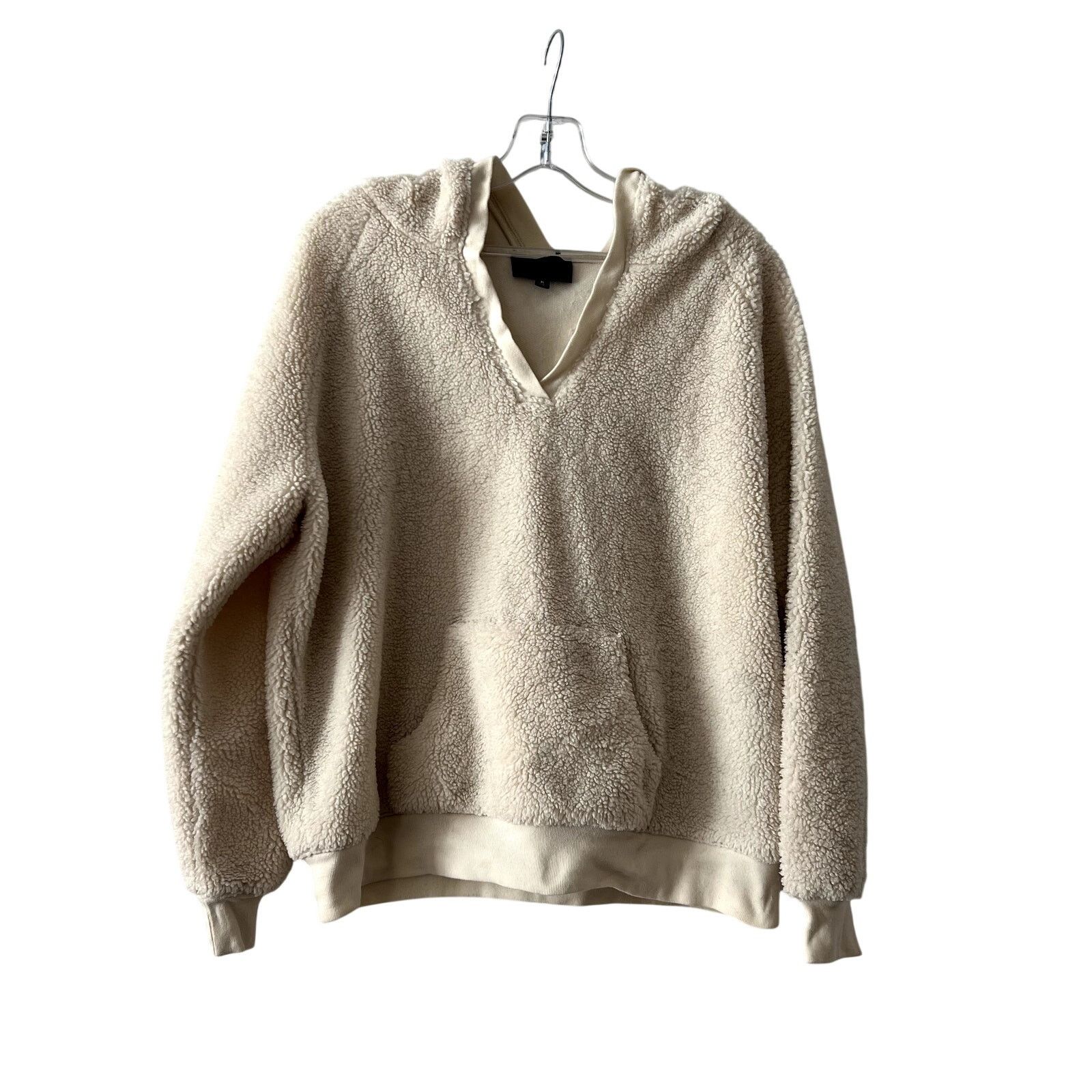 Nili Lotan Nili Lotan Sherpa Hoodie Sweater Cream Size M Size M / US 6-8 / IT 42-44 - 3 Thumbnail