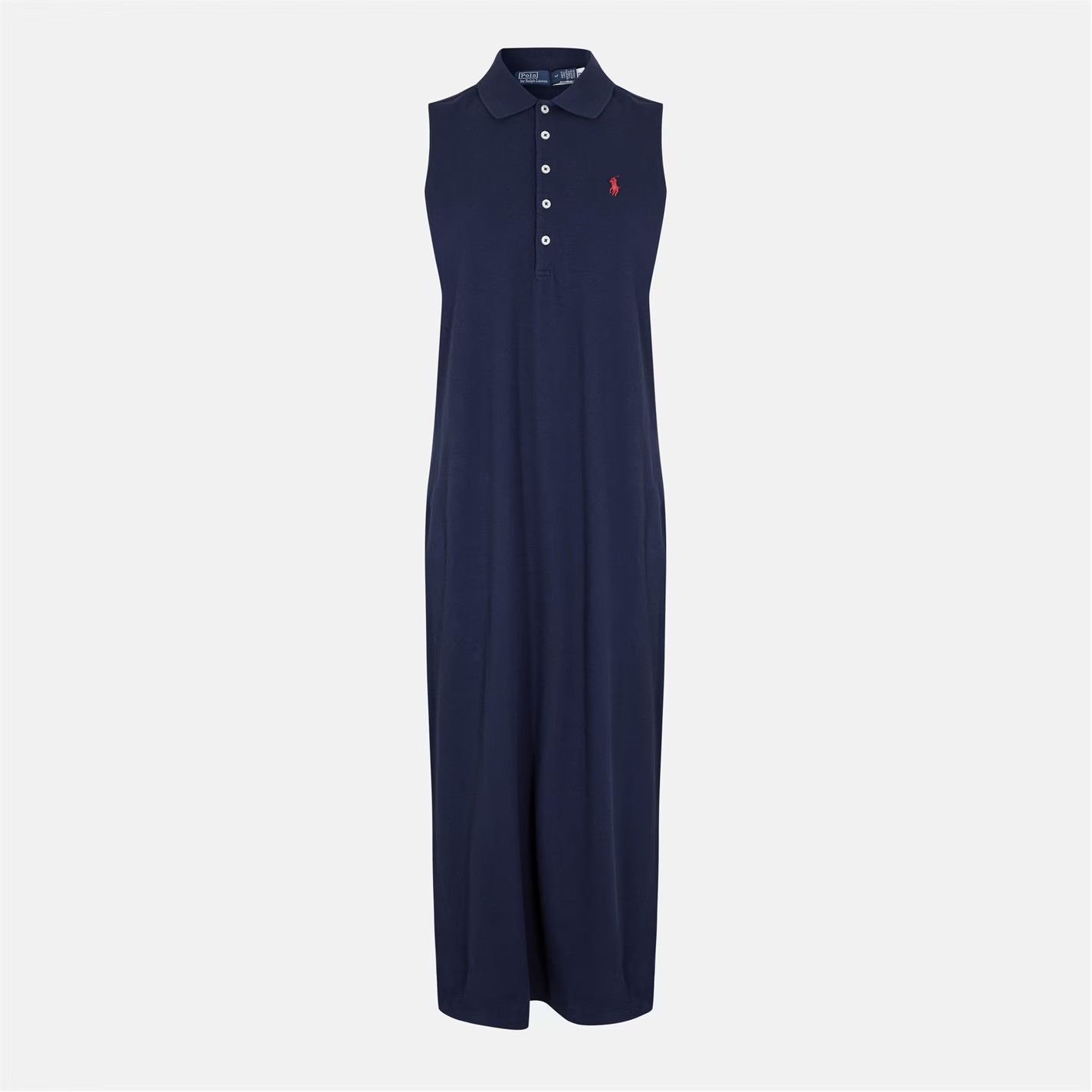 Polo Ralph Lauren o1g2r1mq0825 Stretch-Cotton Sleeveless Polo Dress in Navy Size S / US 4 / IT 40 - 1 Thumbnail