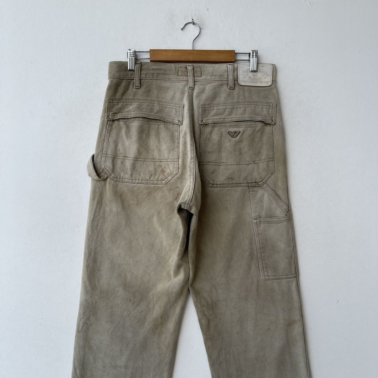 Giorgio Armani Vintage Armani Jeans Made in Italy Carpenter Pants Canvas Size US 31 - 8 Thumbnail