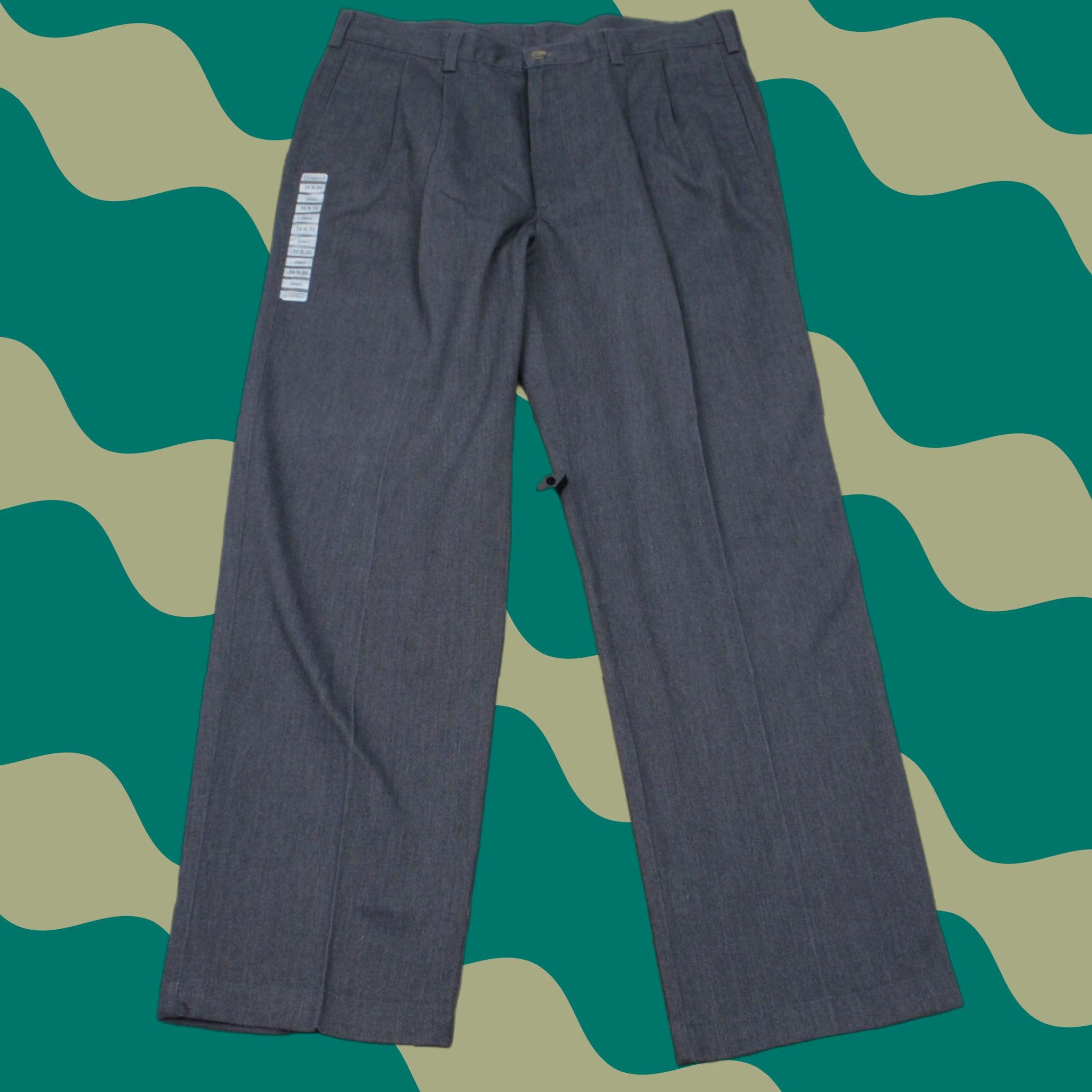 Haggar Haggar Generations Dress Pants Mens 34x30 Gray NWT Pleated Cotton/Polyester Size US 34 / EU 50 - 1 Thumbnail