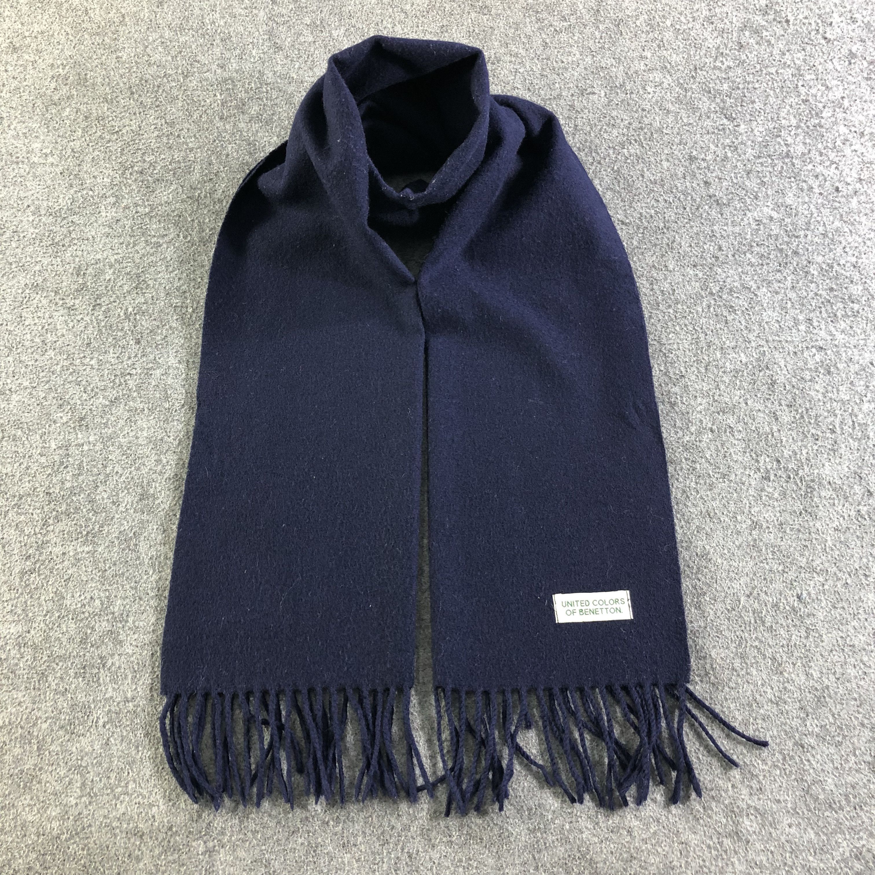 United Colors Of Benetton United Colors Of Benetton Wool Scarf Muffler Neckwear V2087 Size ONE SIZE - 1 Thumbnail