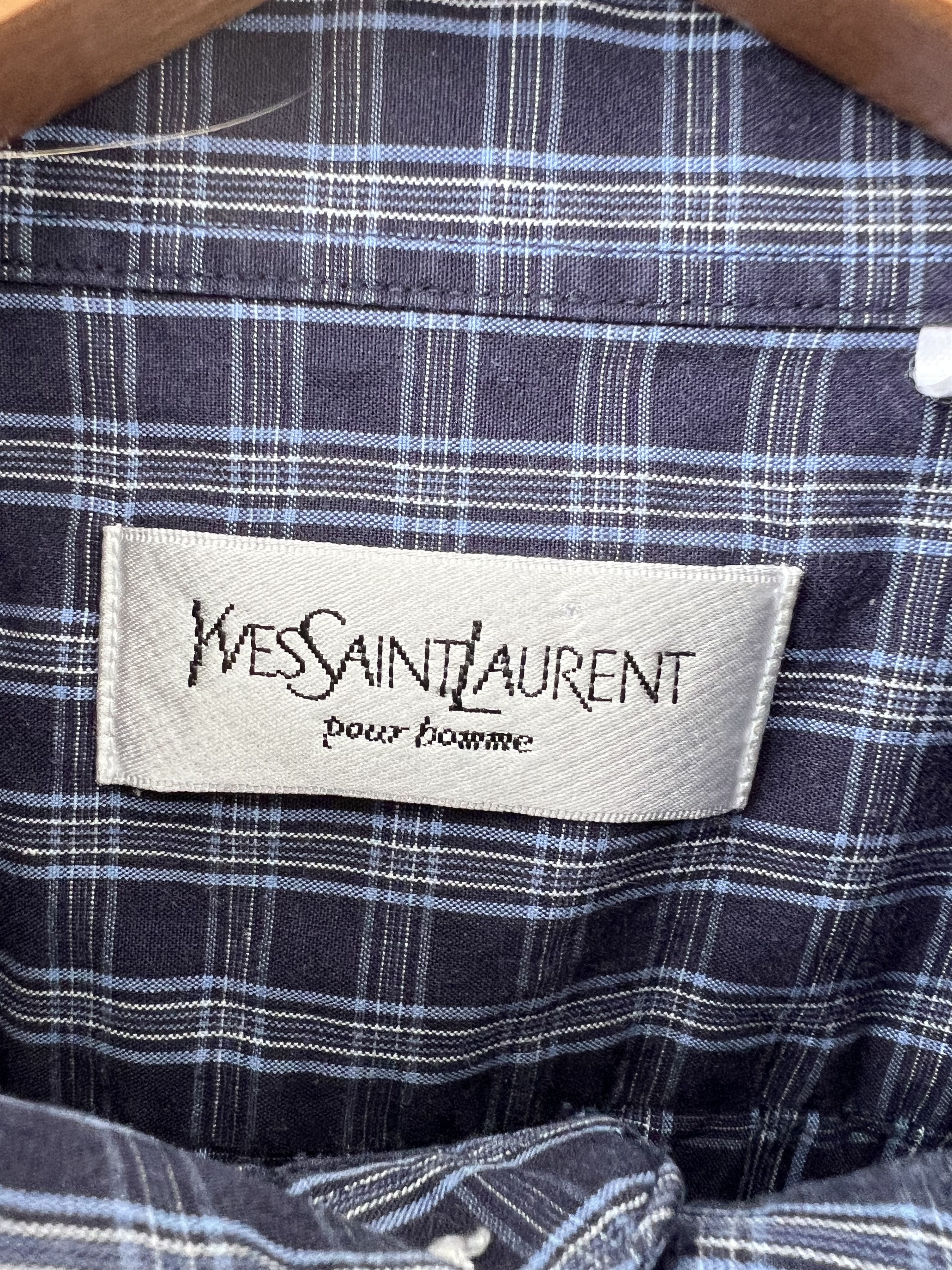 Saint Laurent Paris × Yves Saint Laurent Yves Saint Laurent Shirt 17.5 Size US XL / EU 56 / 4 - 4 Thumbnail