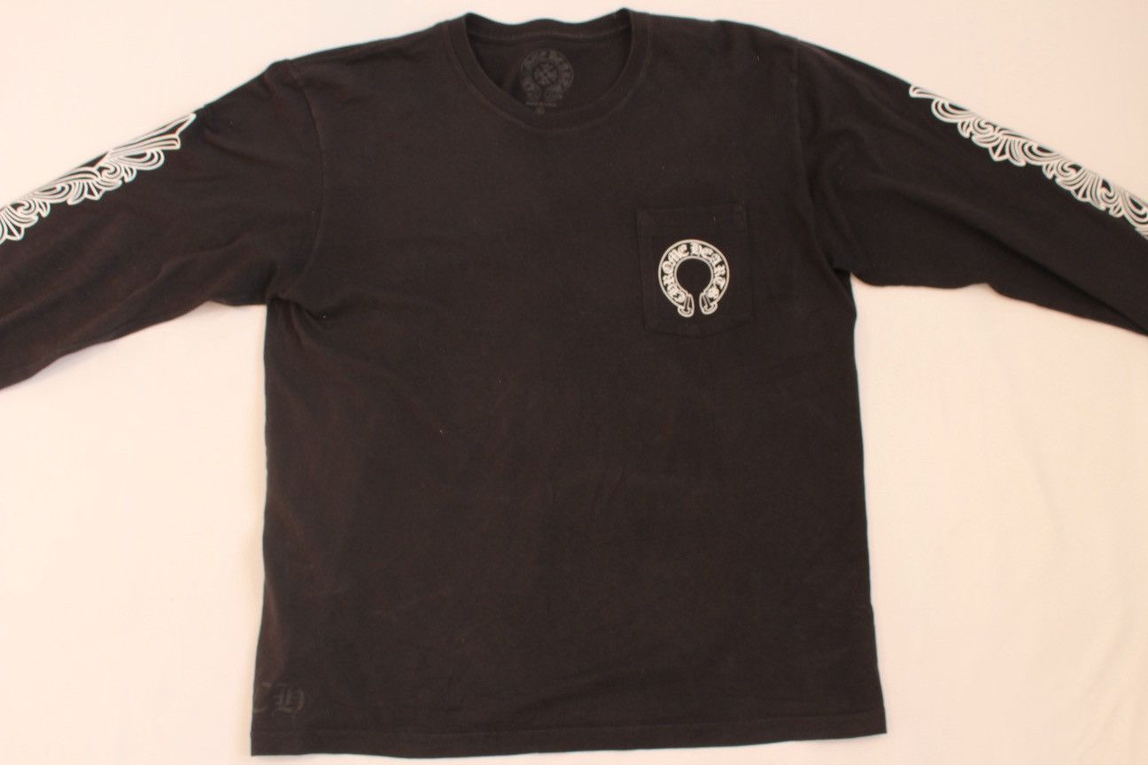 Chrome Hearts Chrome Hearts Horseshoe Pocket Long Sleeve Size US XL / EU 56 / 4 - 17 Thumbnail