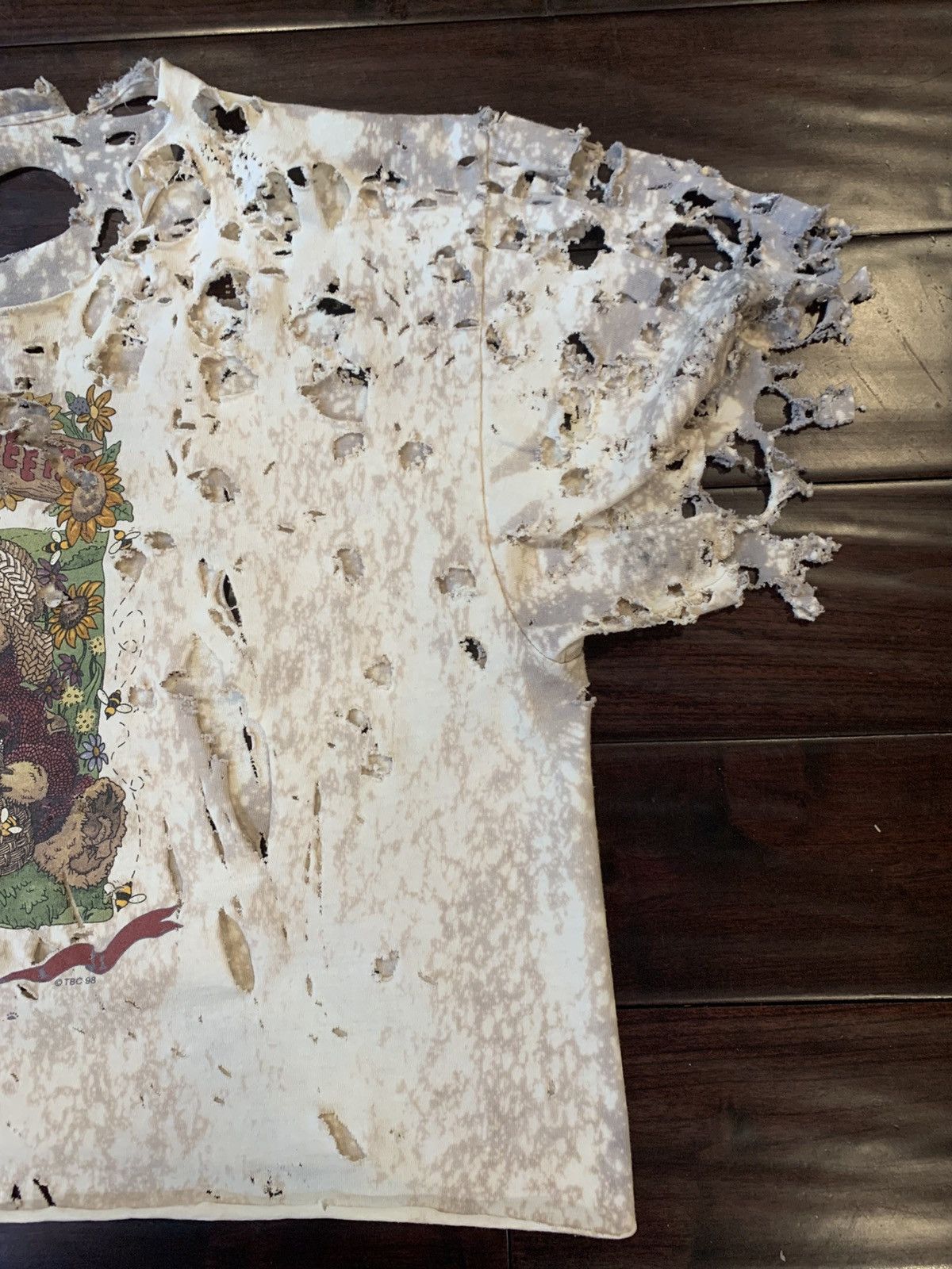 Delta true vintage thrashed zombie sleeve life is sweet tee Size US M / EU 48-50 / 2 - 4 Thumbnail