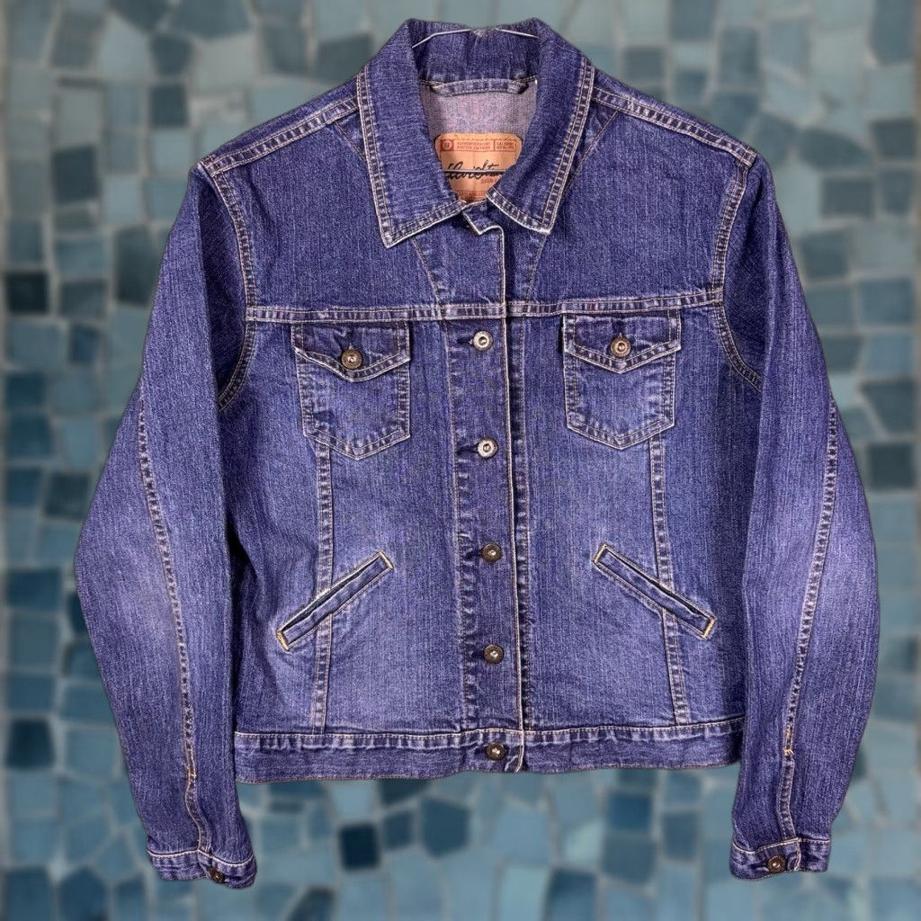 Levi's VINTAGE Levi's Denim Trucker Jacket Womens M (8/10) Y2K 2005 Chore Field Jean Jacket Size 32" / US 10 / IT 46 - 1 Thumbnail