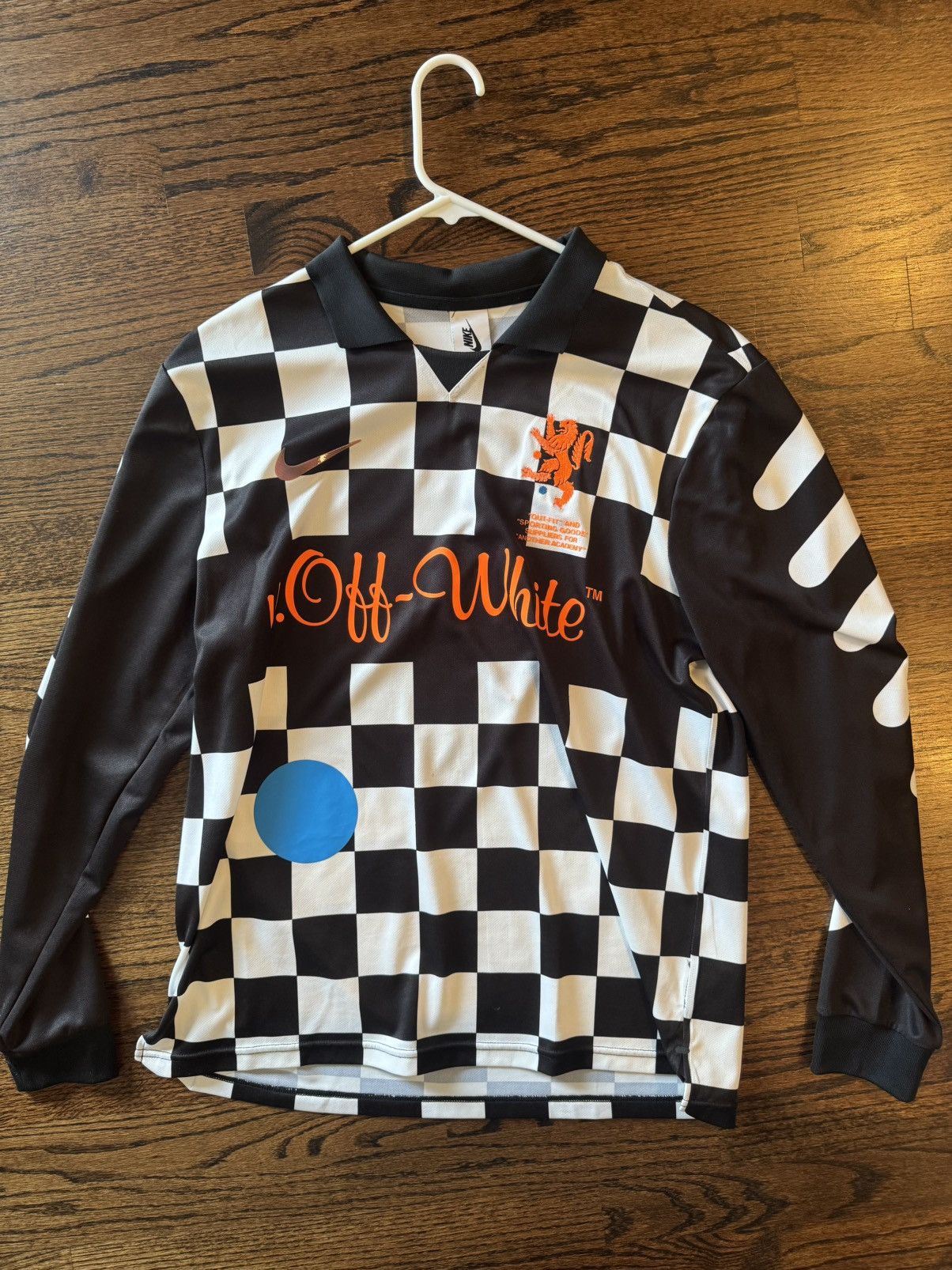 ほぼ新品 NIKE × OFF-WHITE FB JERSEY AWAY S Reworked Nike x OFF-WHITE Mercurial NRG X FB Jersey White