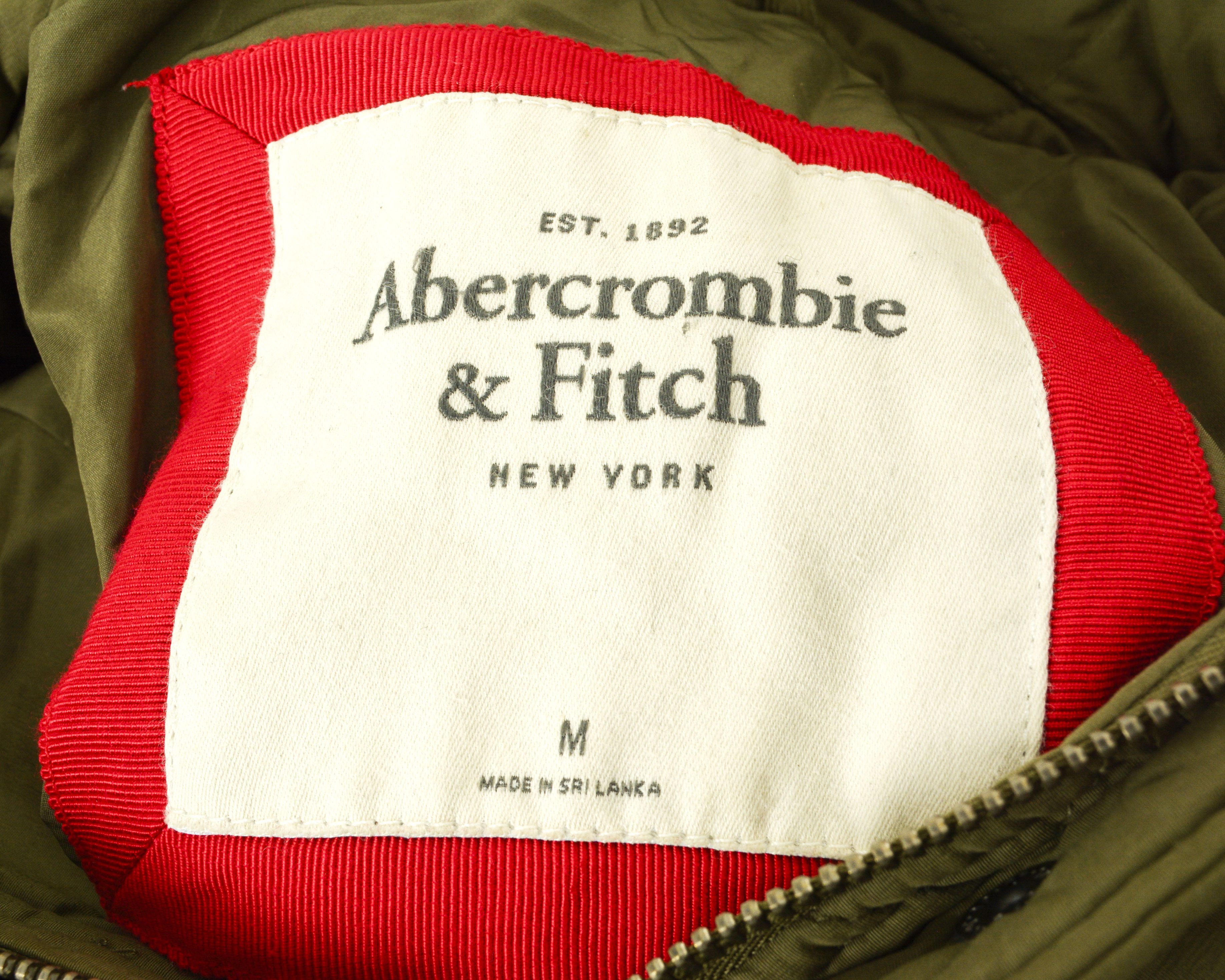 Abercrombie & Fitch Women M Quilted Hooded Jacket Coat Khaki Windbreaker Size M / US 6-8 / IT 42-44 - 2 Thumbnail