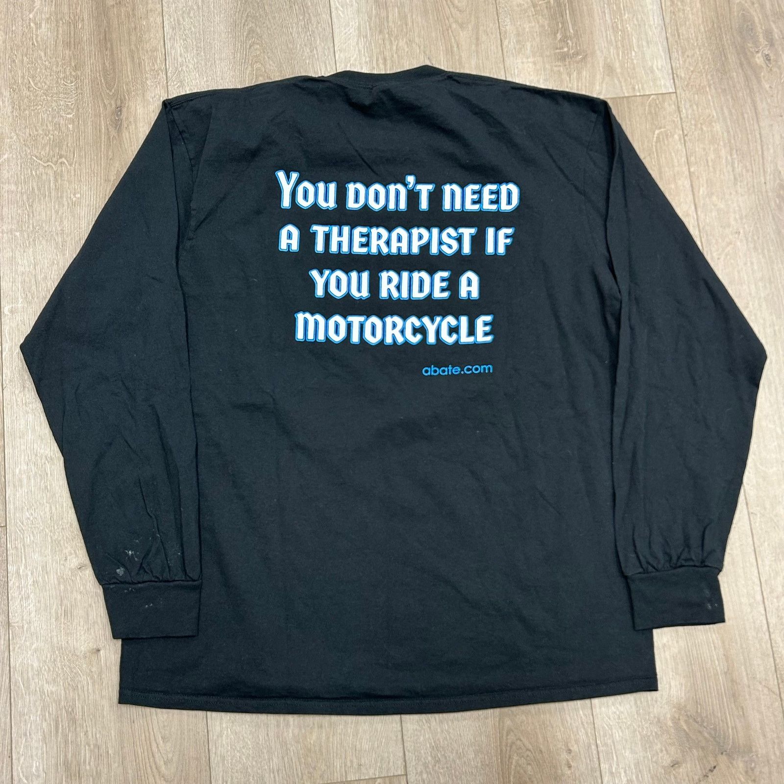 Harley Davidson Abate Of Ohio Motorcycle Long Sleeve Black Tee size Large L Size US L / EU 52-54 / 3 - 4 Thumbnail
