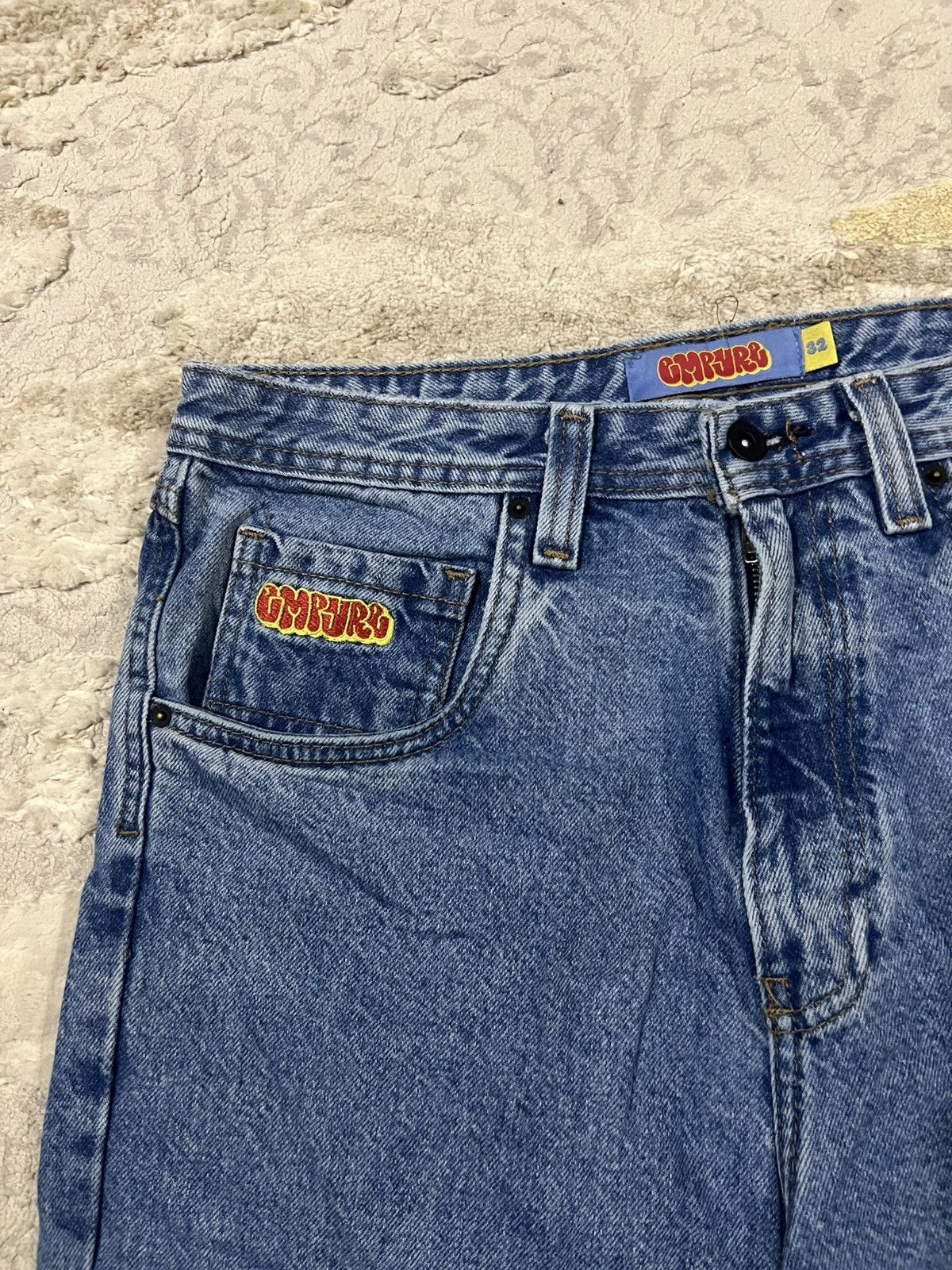 Empyre Y2K Empyre Loose Fit Light Wash Baggy Jeans Denim Skate Size US 32 / EU 48 - 4 Thumbnail