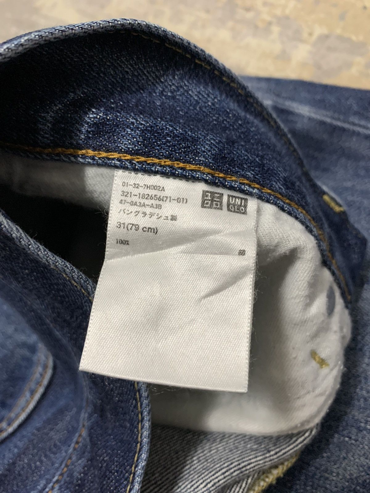 Japanese Brand Vtg Uniqlo Kaihara Slim Straight Selvedge Denim Jeans W31 Size US 31 - 15 Thumbnail