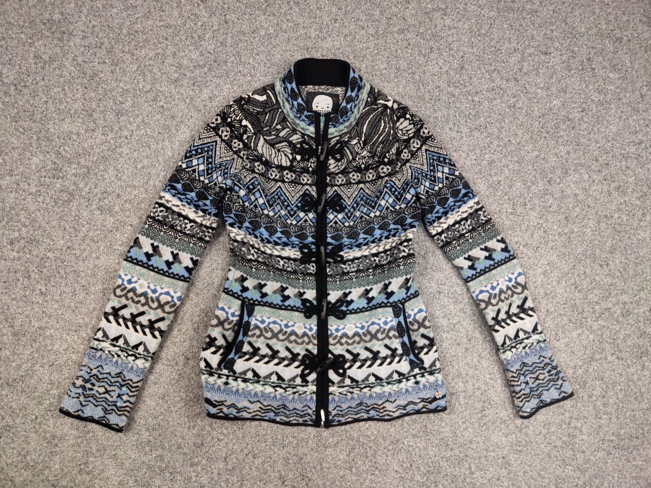 Vintage Vintage Kooi knitwear serbia Design Pattern Zip Knit Sweater Size M / US 6-8 / IT 42-44 - 12 Thumbnail