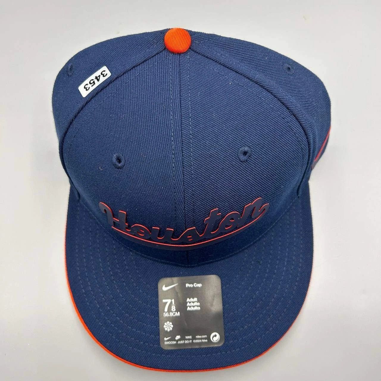 Nike Houston Astros x Nike Pro Hat Men 7 1/8 Dri-Fit Fitted Cap Size ONE SIZE - 8 Thumbnail