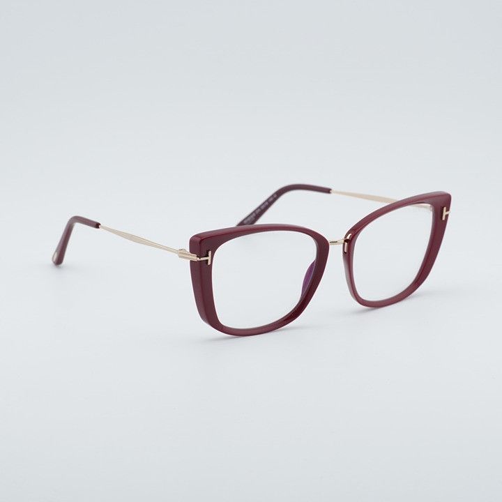Tom Ford Tom Ford FT5816-B 074 Eyeglasses Fuchsia 53mm Cat Eye Frame Size ONE SIZE - 7 Thumbnail