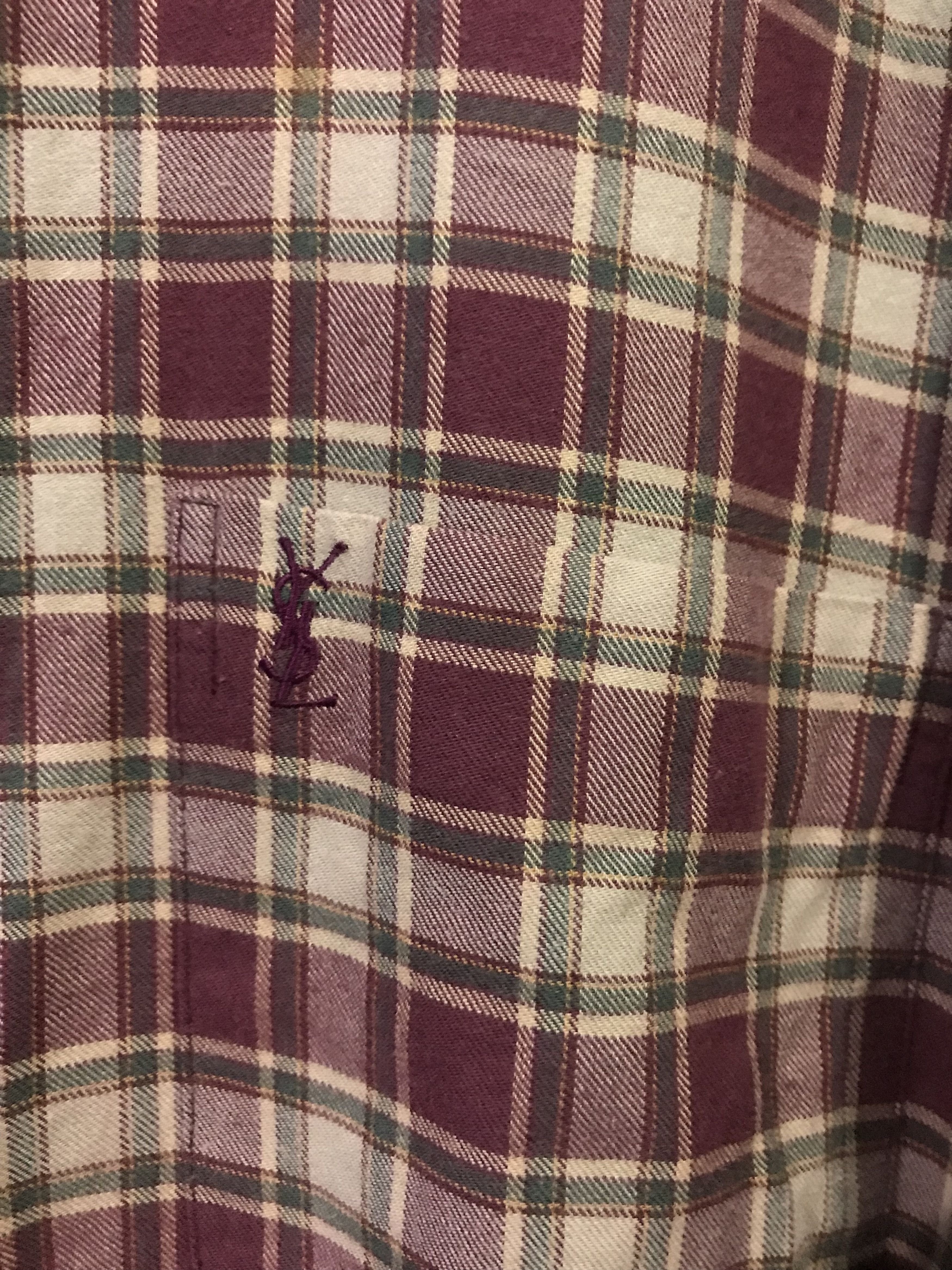 Yves Saint Laurent Vintage yves saint laurent plaid shirt Size US L / EU 52-54 / 3 - 2 Thumbnail