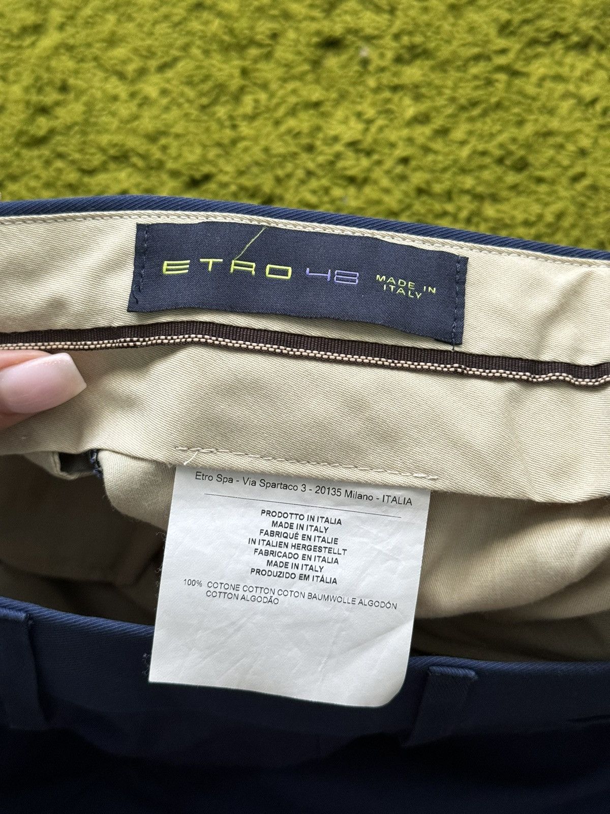 Designer × Etro Etro blue formal suit blazer + pants Size 48R - 7 Thumbnail