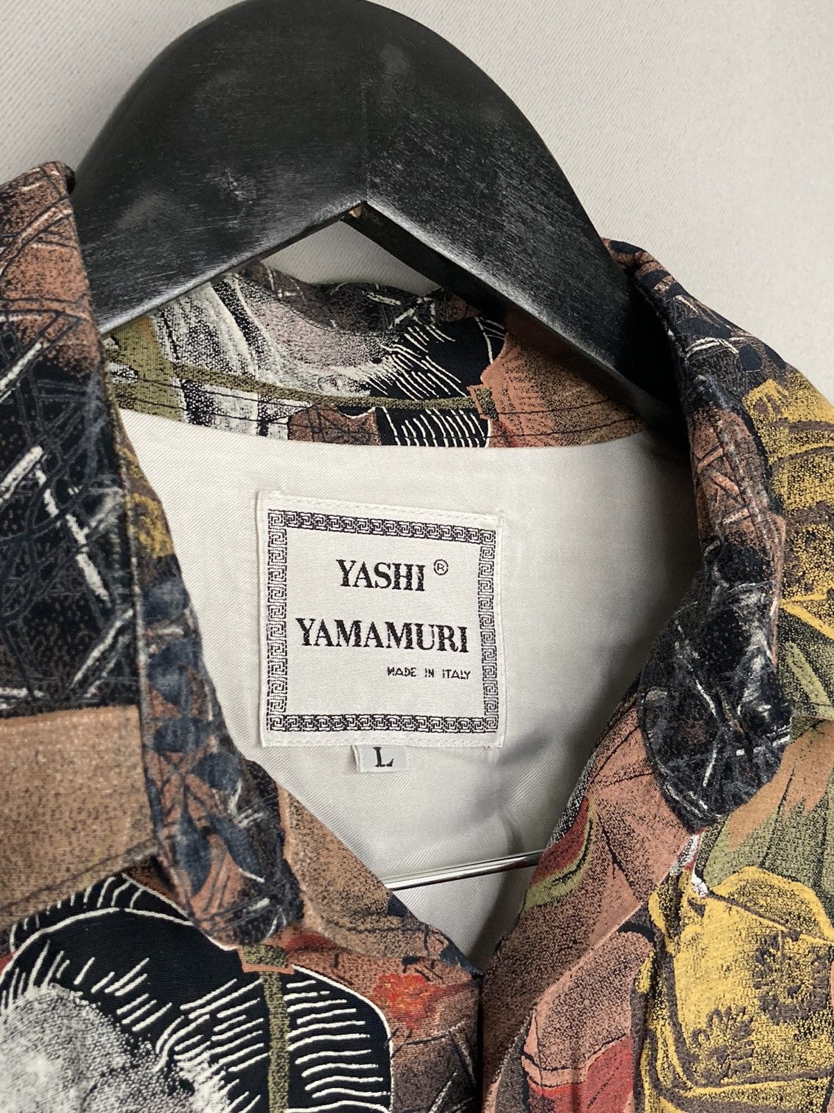 Designer × Japanese Brand × Yashi Yamamuri Vintage Yashi Yamamuri Japanese Designer Shirt Samurai Size US L / EU 52-54 / 3 - 5 Thumbnail