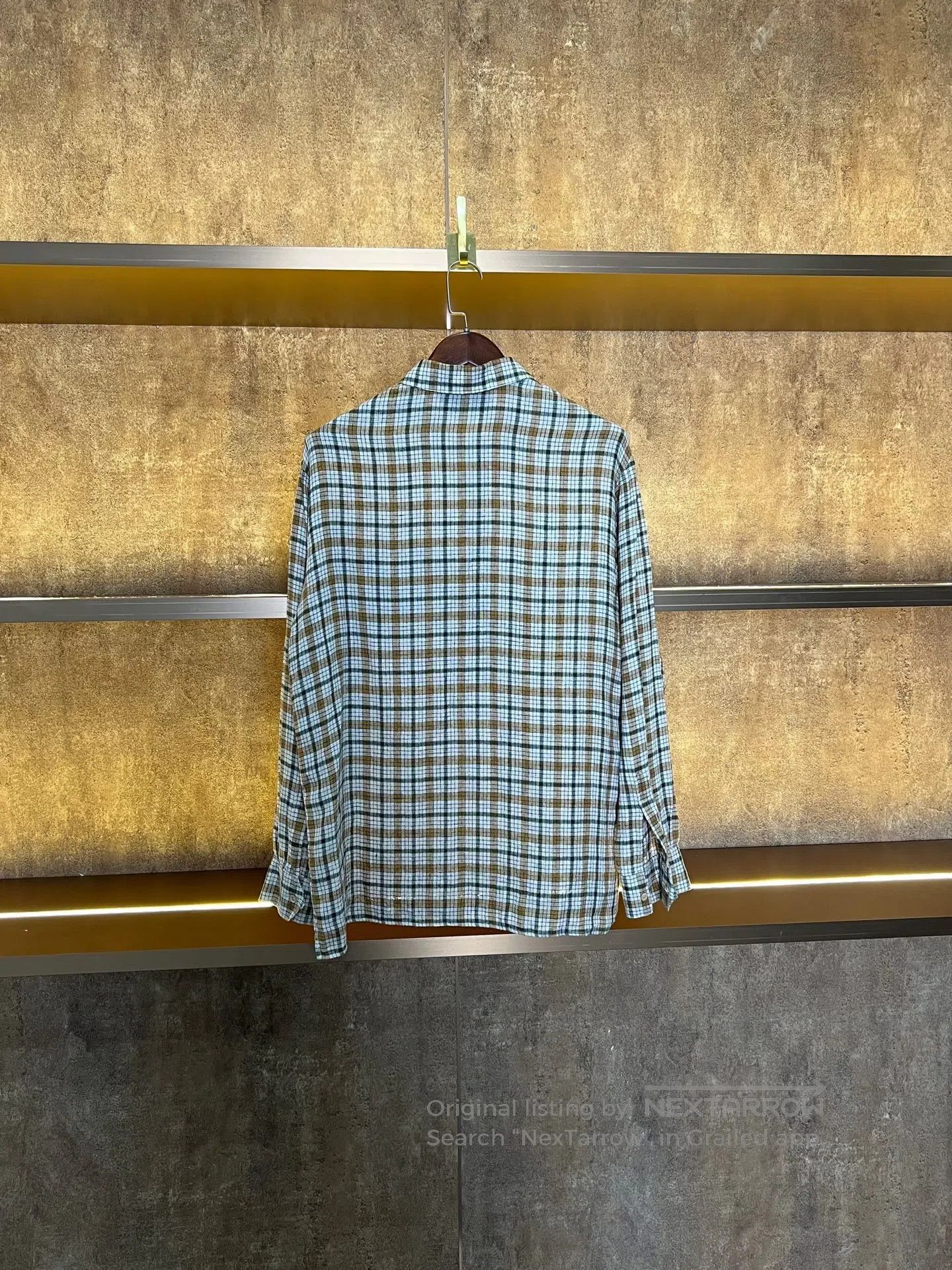 Gucci Guicci Kitten plaid linen shirt| Size XS / US 0-2 / IT 36-38 - 2 Thumbnail
