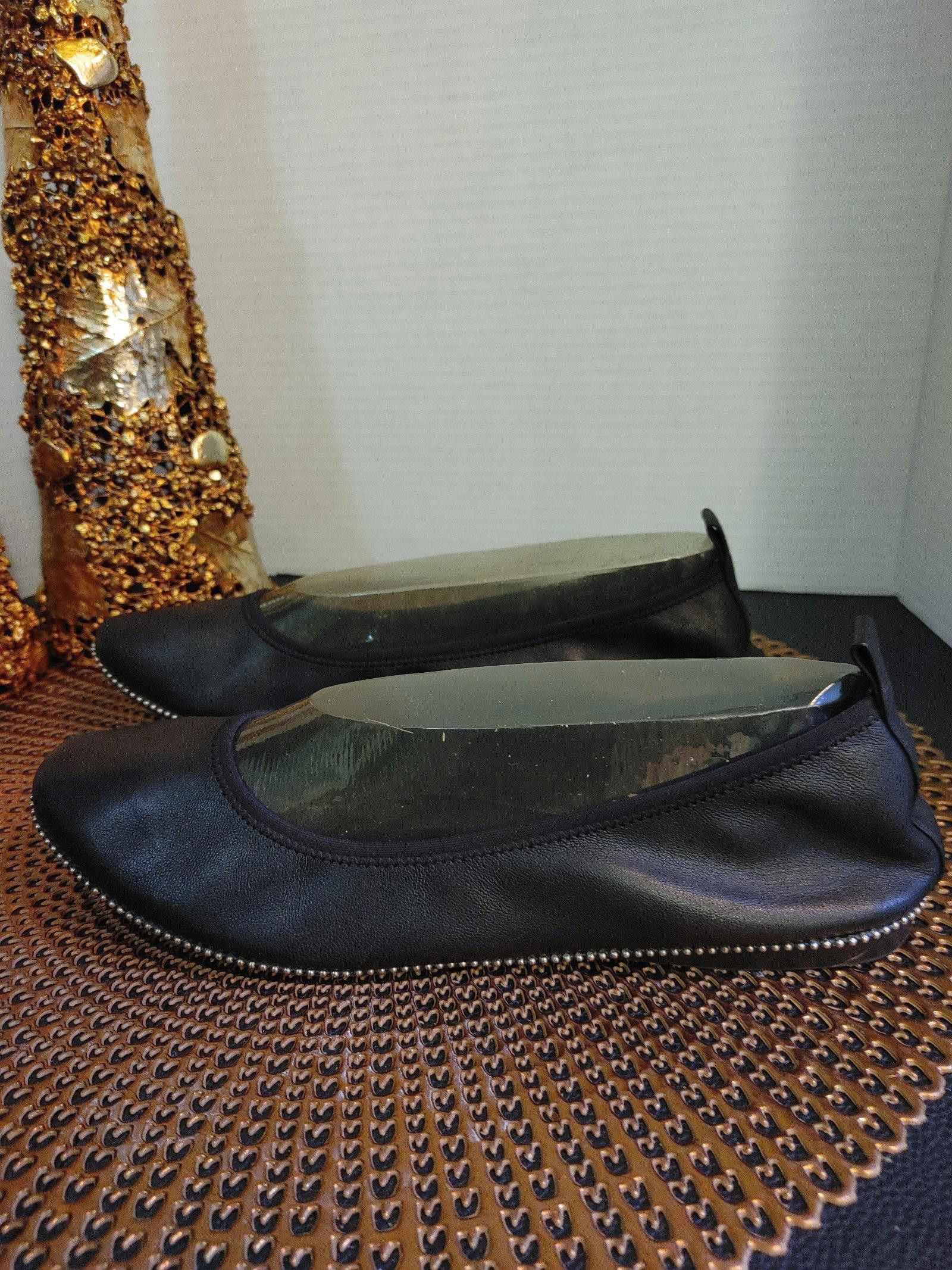 Designer Chelsea and Violet Ruby Studded Ballet Flats Size 10M Size US 10 / IT 40 - 2 Thumbnail