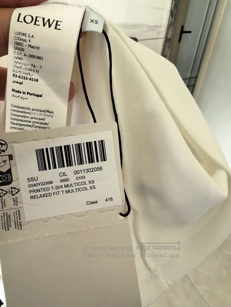 Loewe Loewe Short-sleeved top, material resembles space cotton Size US XS / EU 42 / 0 - 5 Thumbnail