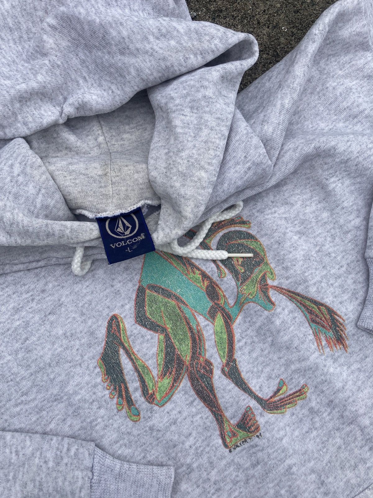 Vintage 90s Volcome Stone R Walker T Hoodies Skateboard