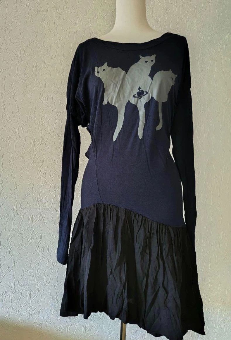 Vivienne Westwood Vivienne Westwood Cat stripes deform irregular pleated des Size S / US 4 / IT 40 - 4 Thumbnail