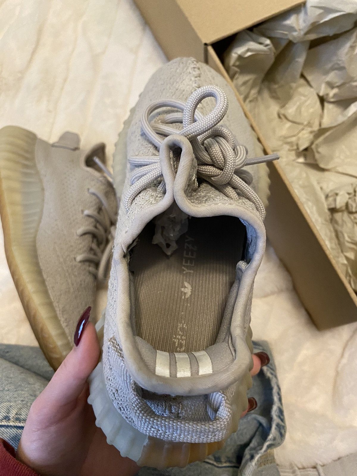 Adidas × Yeezy Yeezy Boost 350 v2 sesame Size US 5 / EU 37 - 6 Thumbnail