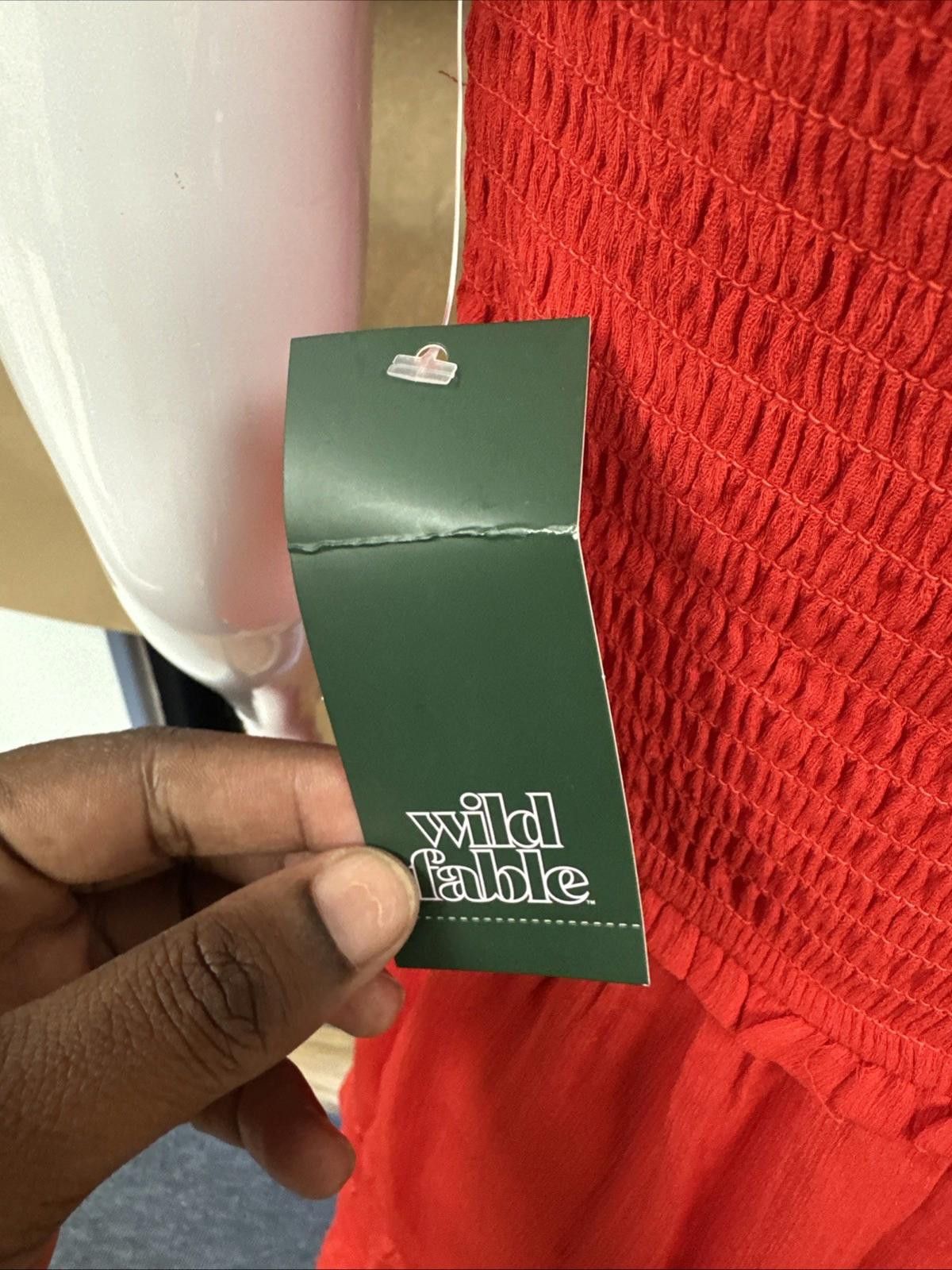 Other Wild Fable Red Tube Top Flare Dress Sundress Medium New Size M / US 6-8 / IT 42-44 - 7 Thumbnail